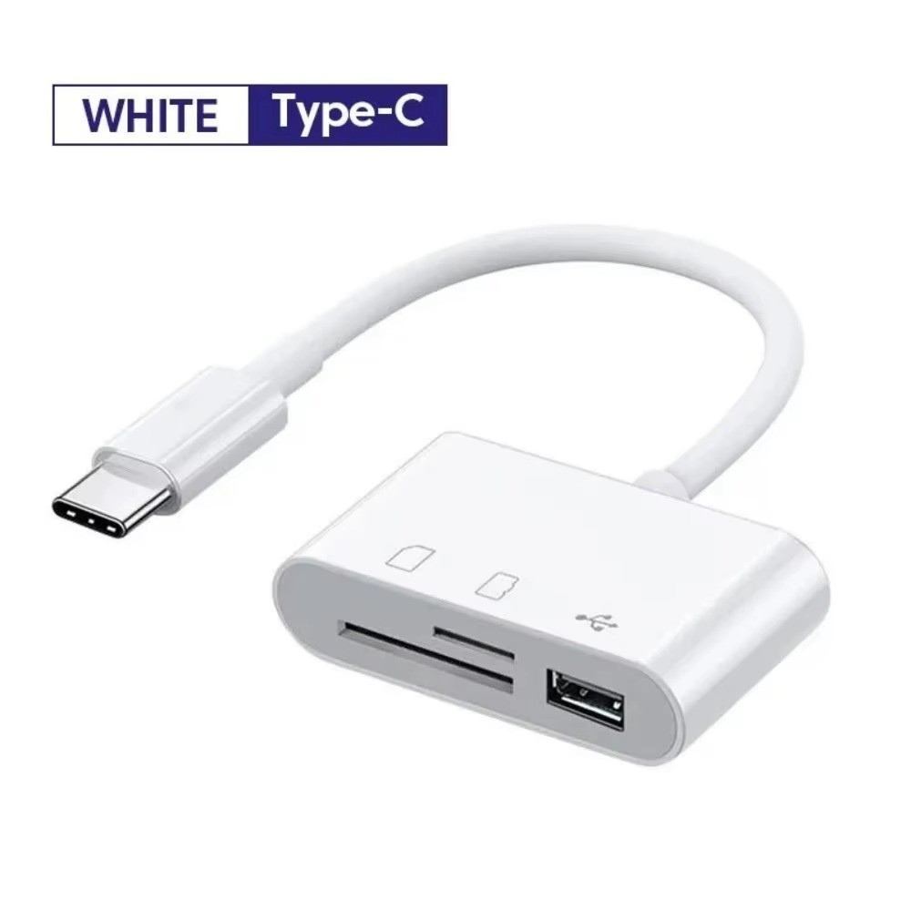 3-in-1 USB Type-C Card Reader OTG TF SD Adapter for Samsung Xiaomi MacBook