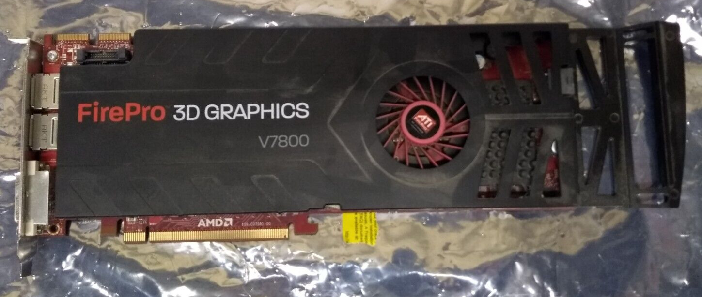AMD ATI FirePro V7800 3D Graphics DP DVI-I PCIe 2.0 x16 Video Card GDDR5 2GB