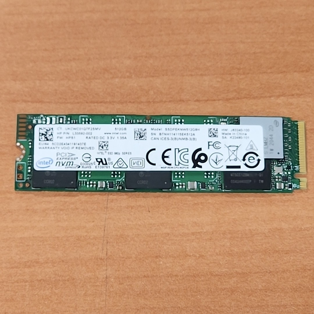 Intel 512GB 660p NVMe 2280 PCIe M.2 SSD SSDPEKNW512G8H L33592-001