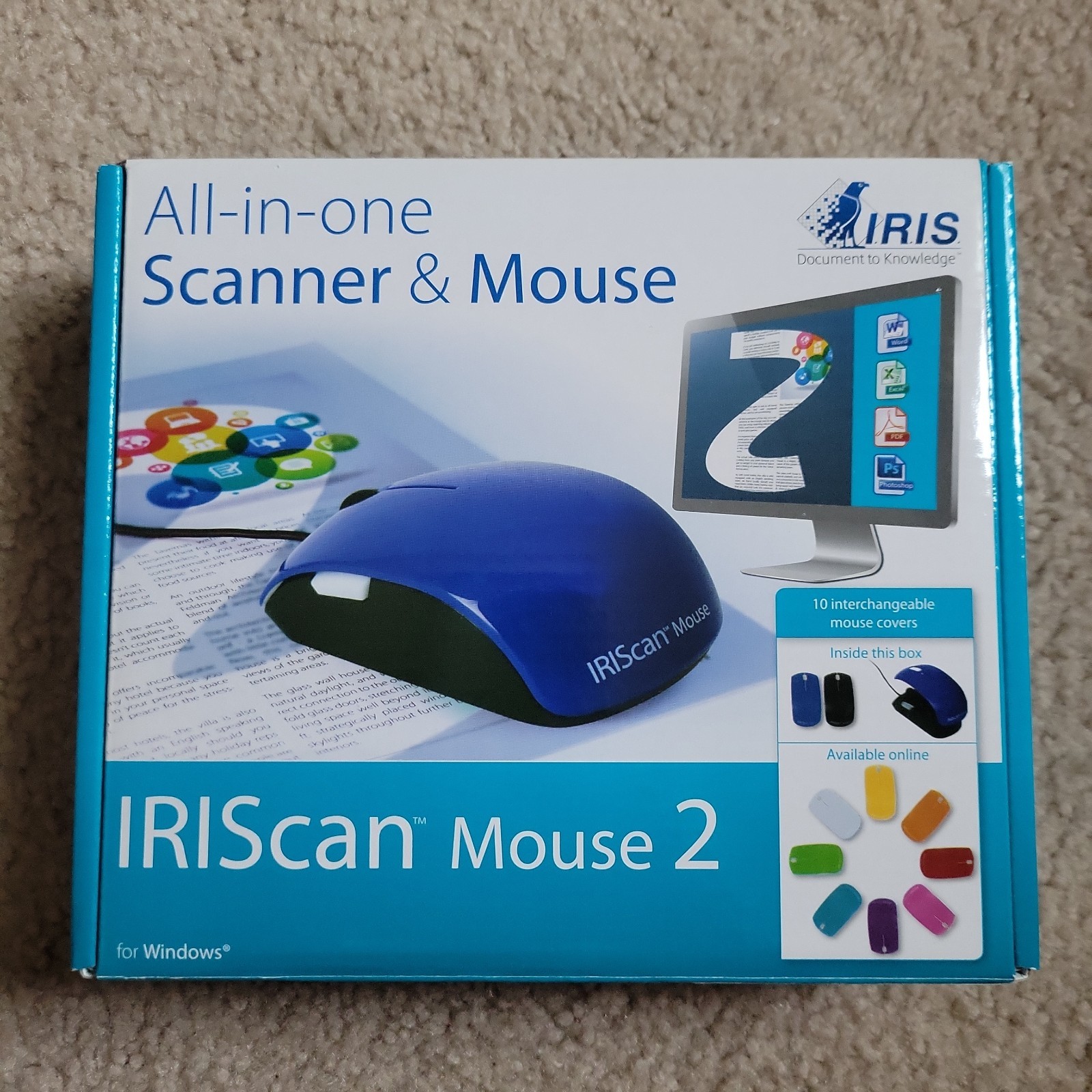 IRIScan Mouse 2 All-In-One Scanner for Windows & Mouse 459003 Open Box