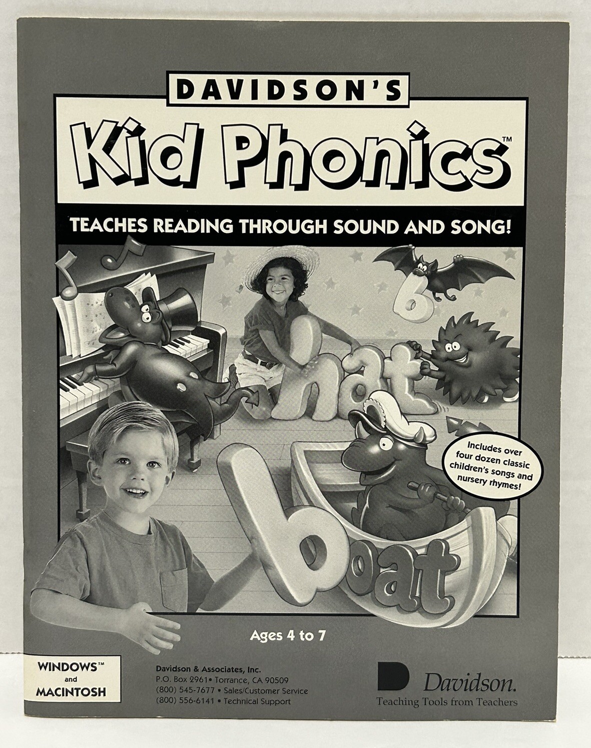 Davidson's Kid Keys The Magical Typing Tutor Software Manual Vtg Macintosh 1995
