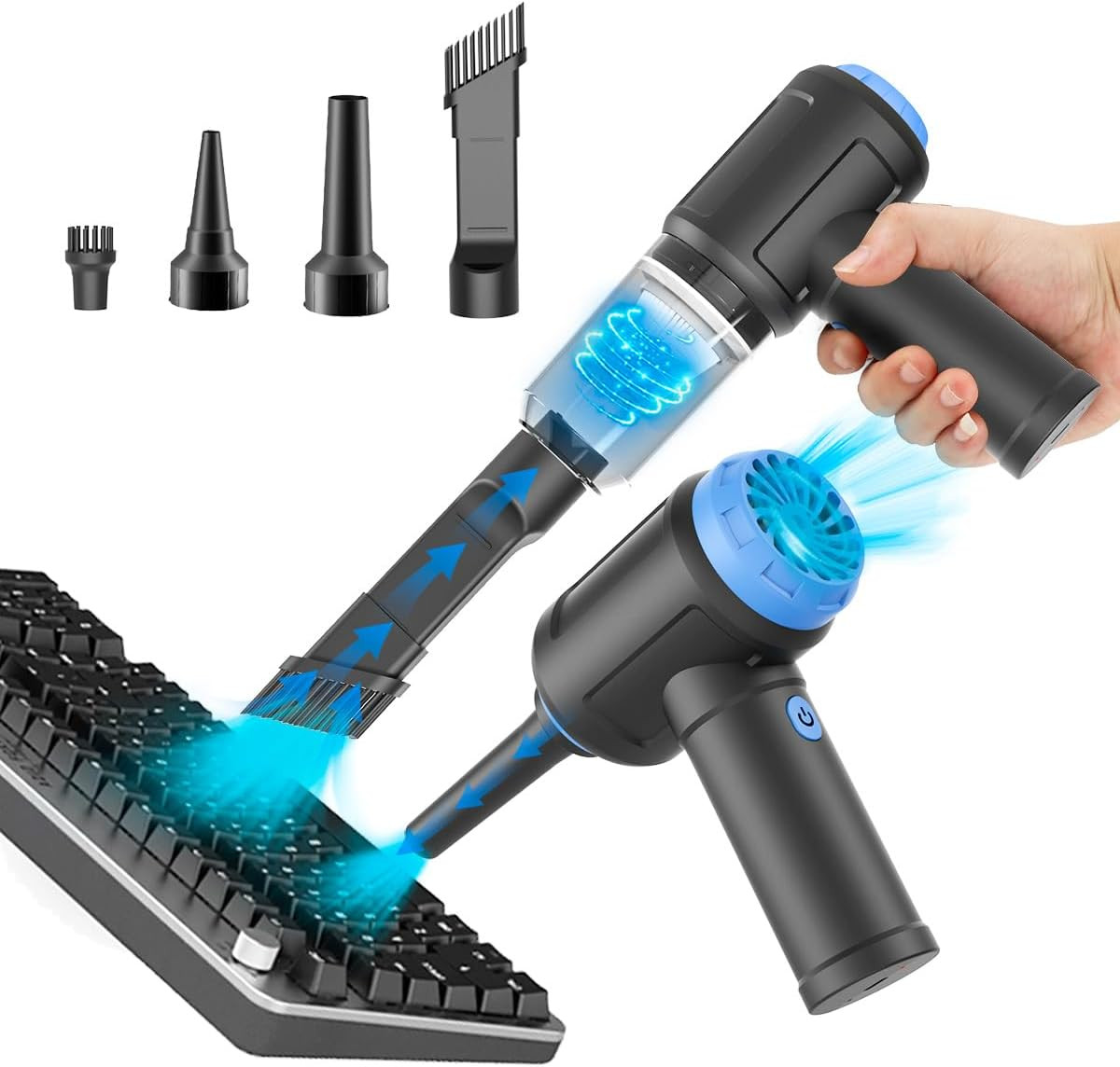Meudeen Air Duster - Computer Vacuum Cleaner - for Keyboard Cleaning - Cordless