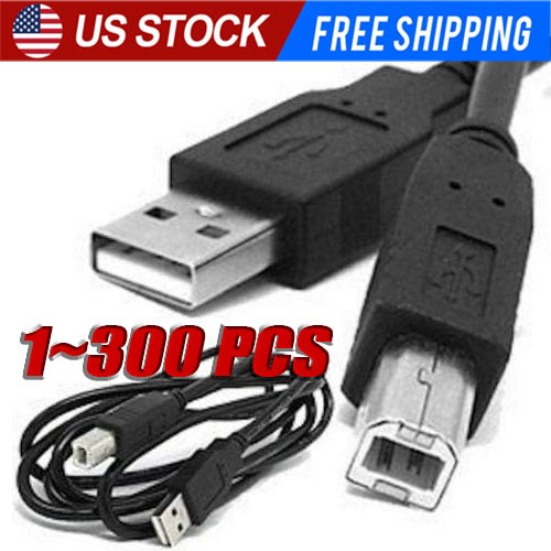 NEW USB 2.0 A TO B High Speed Printer Scanner Premium Cable Cord 1.5m Lot