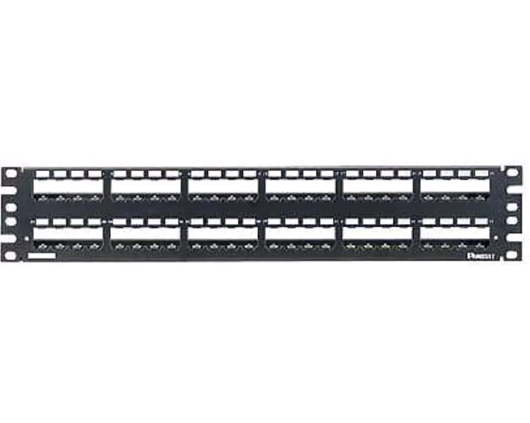 Panduit CP48WSBLY Mini-Com 48 Port Metal Modular Patch Panelstrain Relief Bar