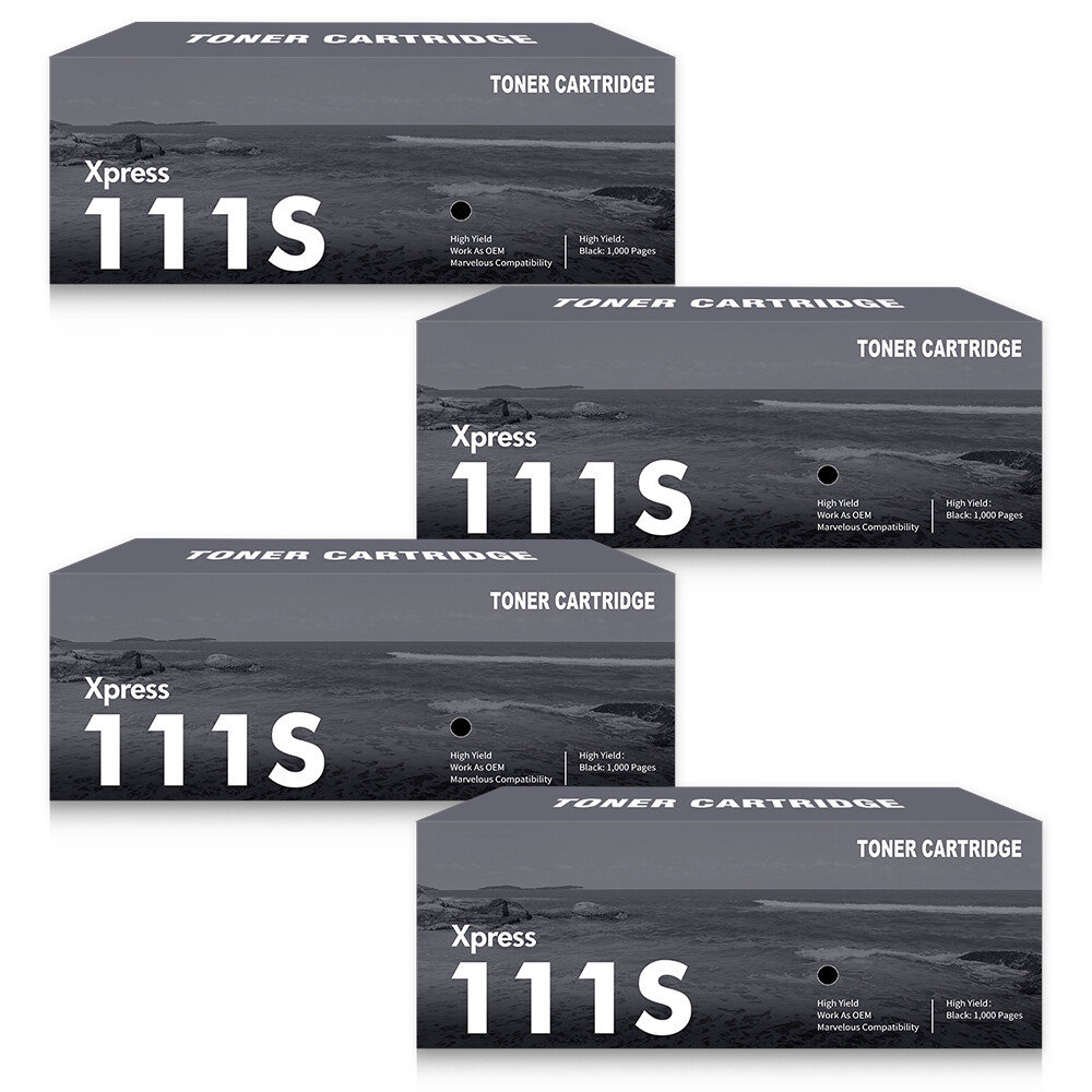 4PK Black Toner Cartridge MLT-D111S MLTD111S For Samsung Xpress M2020W M2070FW
