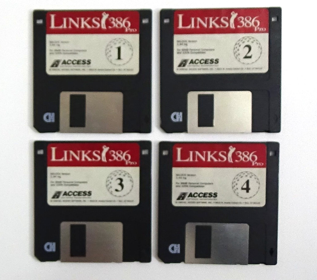 Links 386 Pro MS-Dos Version 3.5" Disks Vintage -Untested- #986