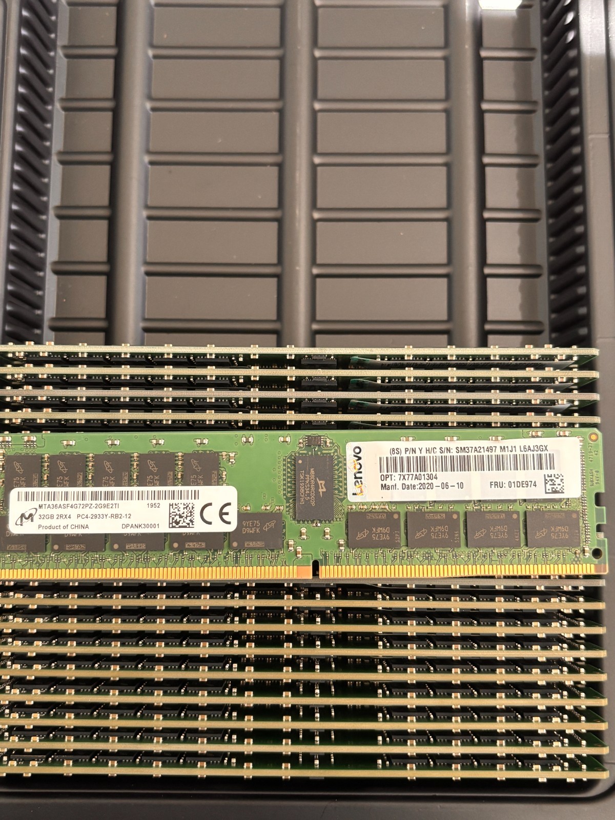 MICRON 32GB 2RX4 PC4-2933Y DDR4 SERVER MEMORY MTA36ASF4G72PZ-2G9E2 