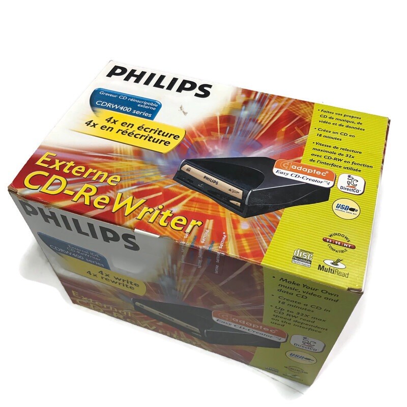 Phillips External IDE CD-ReWriter CDRW 400 series NEW NIOB