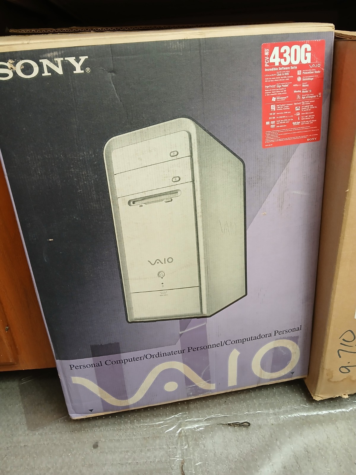 Sony VAIO PCV-RS630G PV2232 Desktop Computer   DVD Capture Card.  Keyboard 