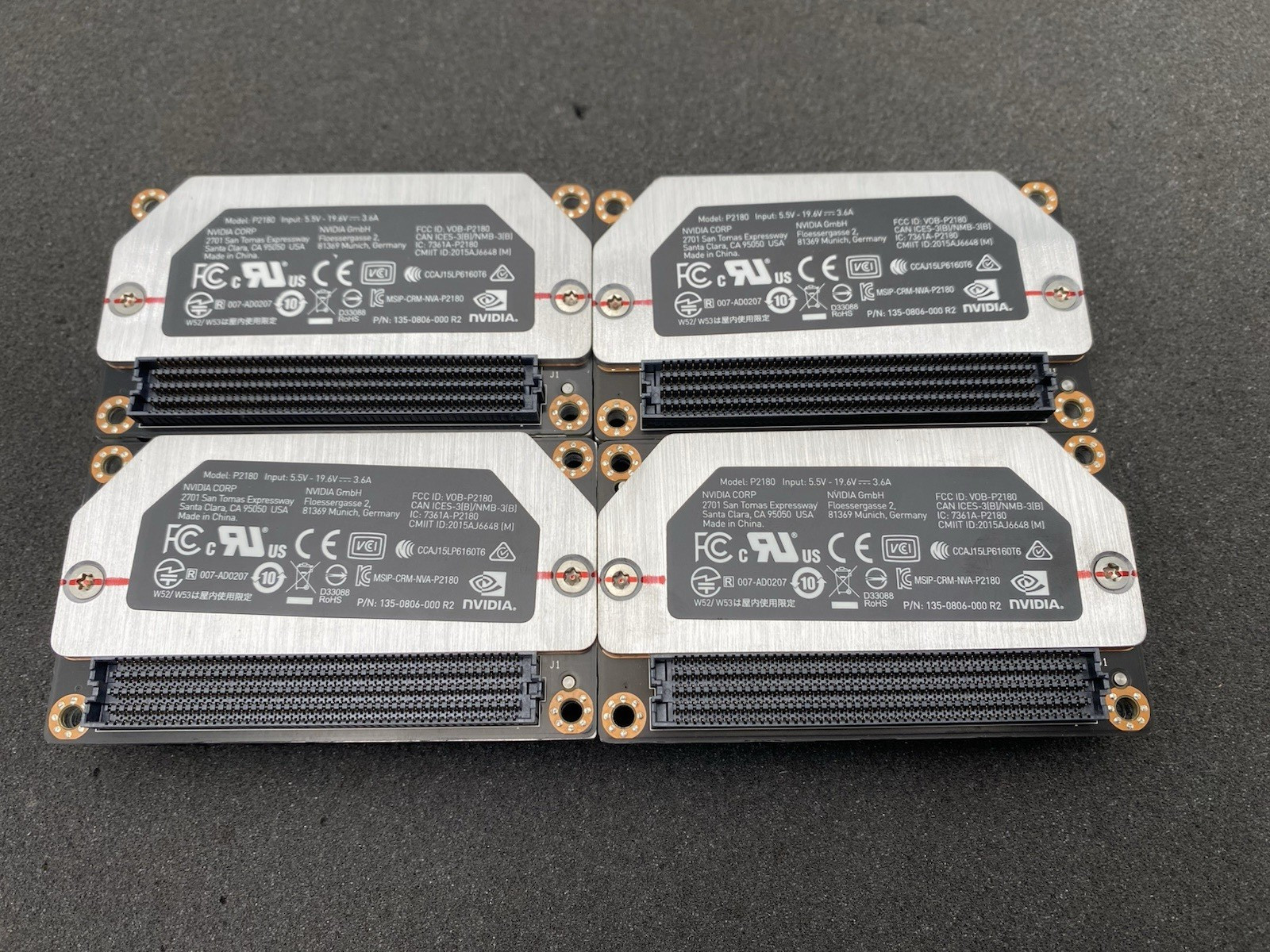Lot of 4 NVidia P2180 Jetson TX1 System-on-Module