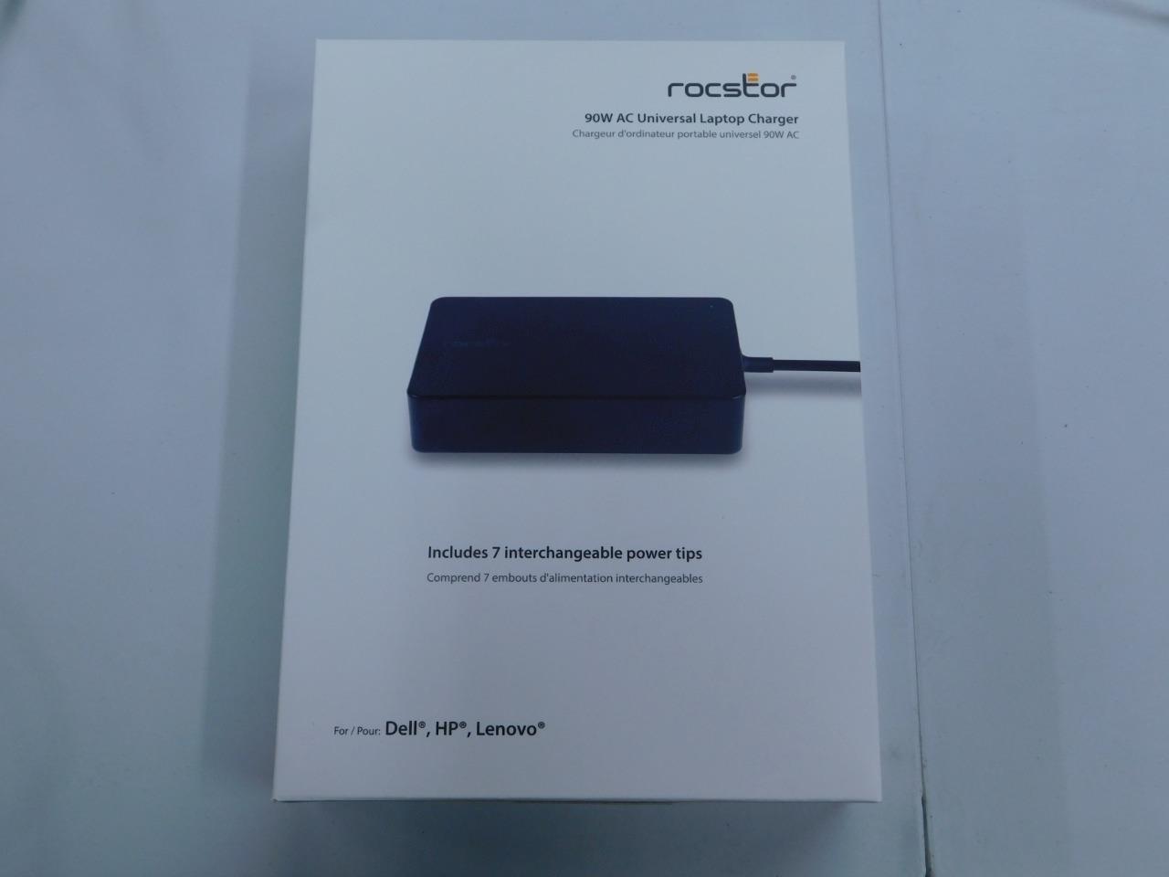 Rocstor premium 90W Universal Laptop Charger with Interchangeable Tips