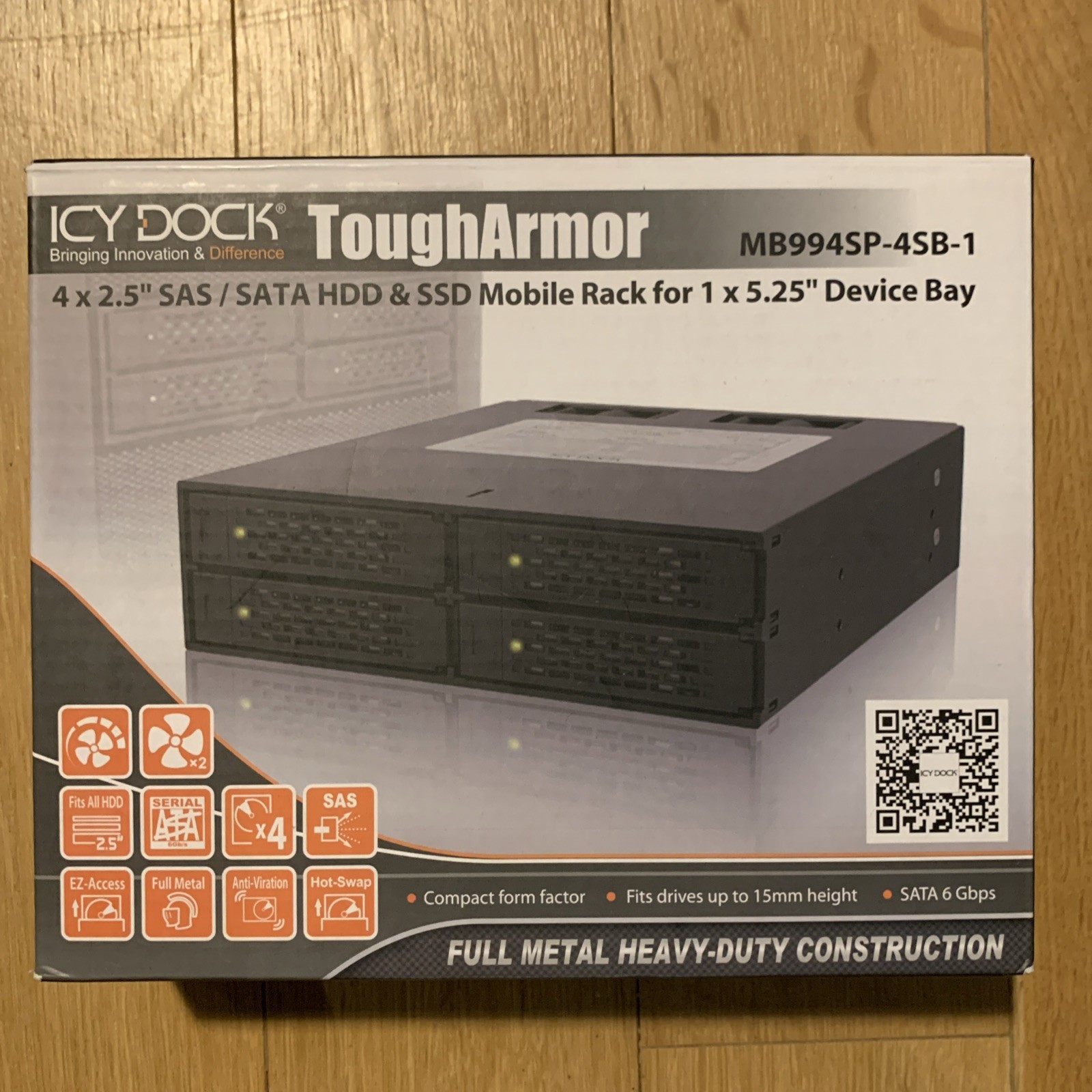 ICY DOCK ToughArmor 4 x 2.5 Inch SATA HDD & SSD Mobile Rack
