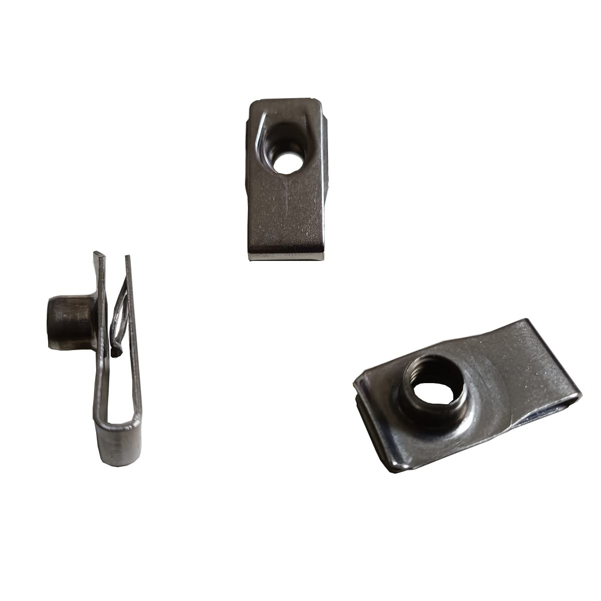 20 Pack M8 Long Stainless Steel UStyle ClipOn Type Fastener Nuts