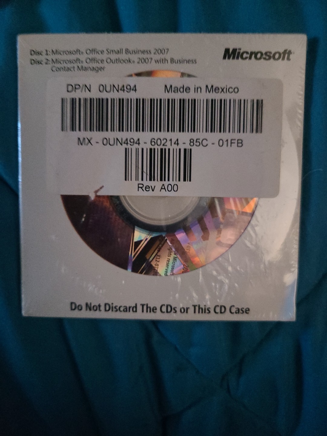 NEW 2 Disc Set Microsoft office small business '07 Microsoft office outlook '07
