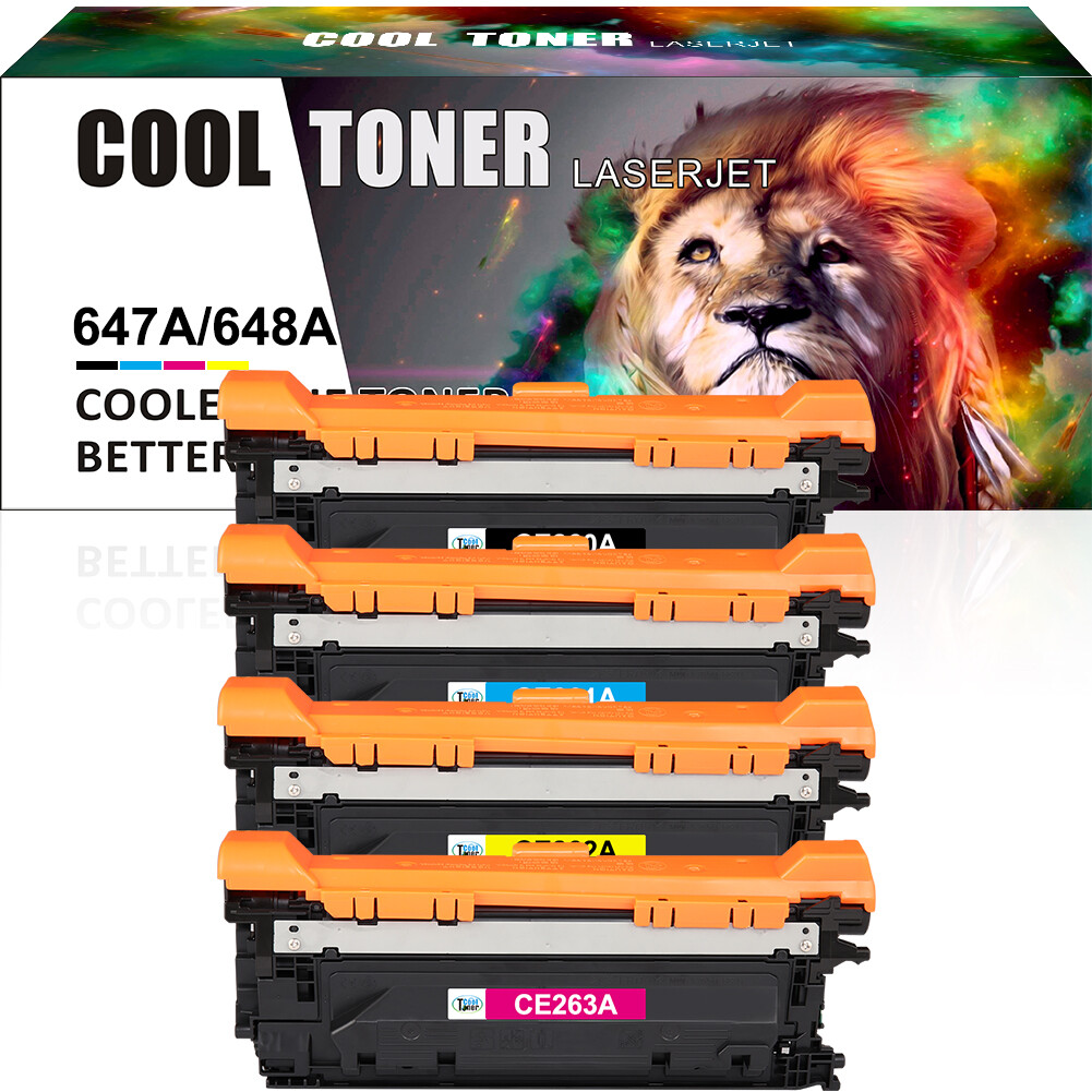 4PK CE260A 647A Toner Set for HP Laserjet CP4525XH CP4525N CP4520 CP4025 CP4025N