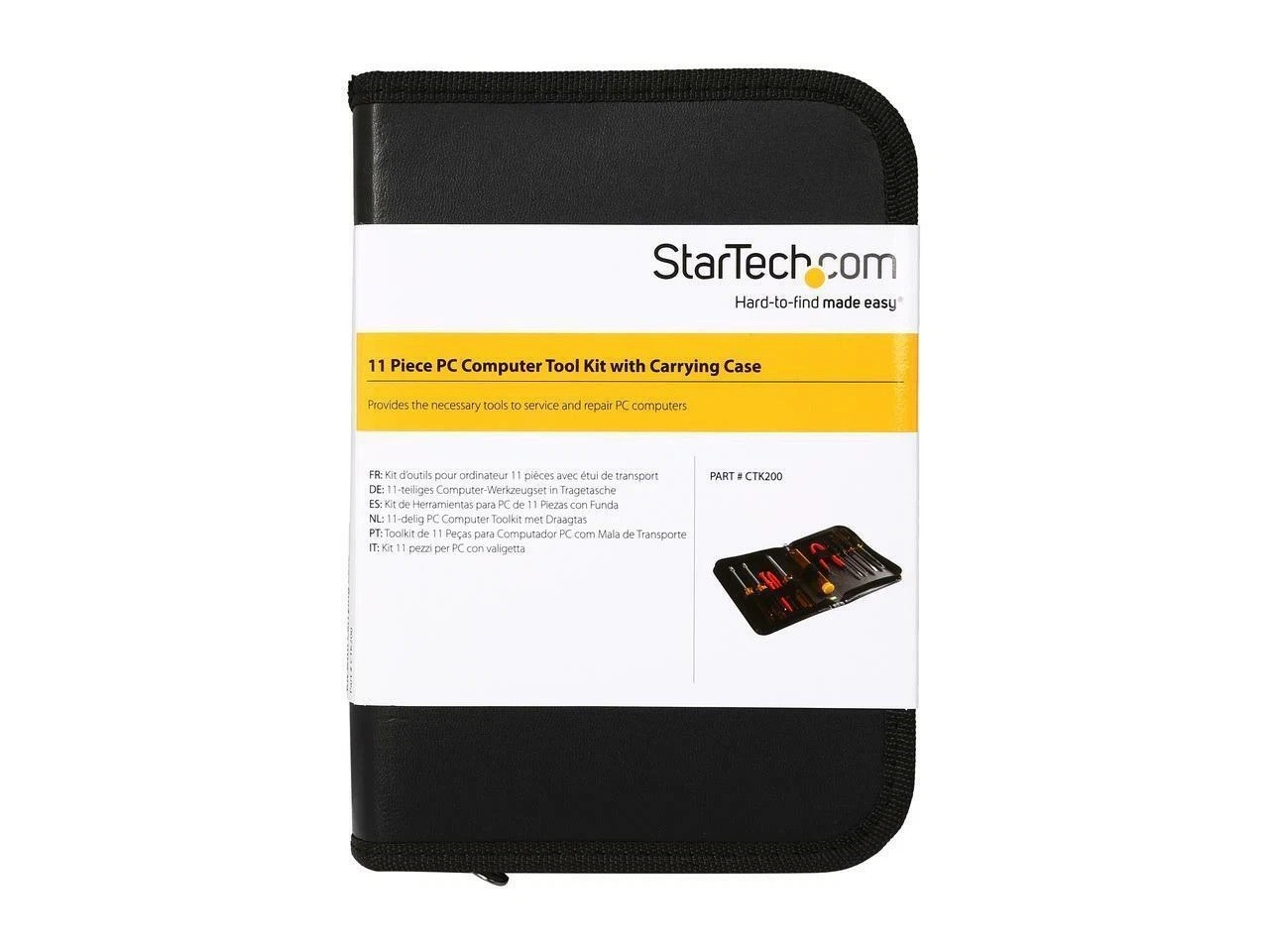 STARTECH.COM 11PIECE PC COMPUTER TOOL KIT WITH CARRYING CASE CTK200 [NEW]