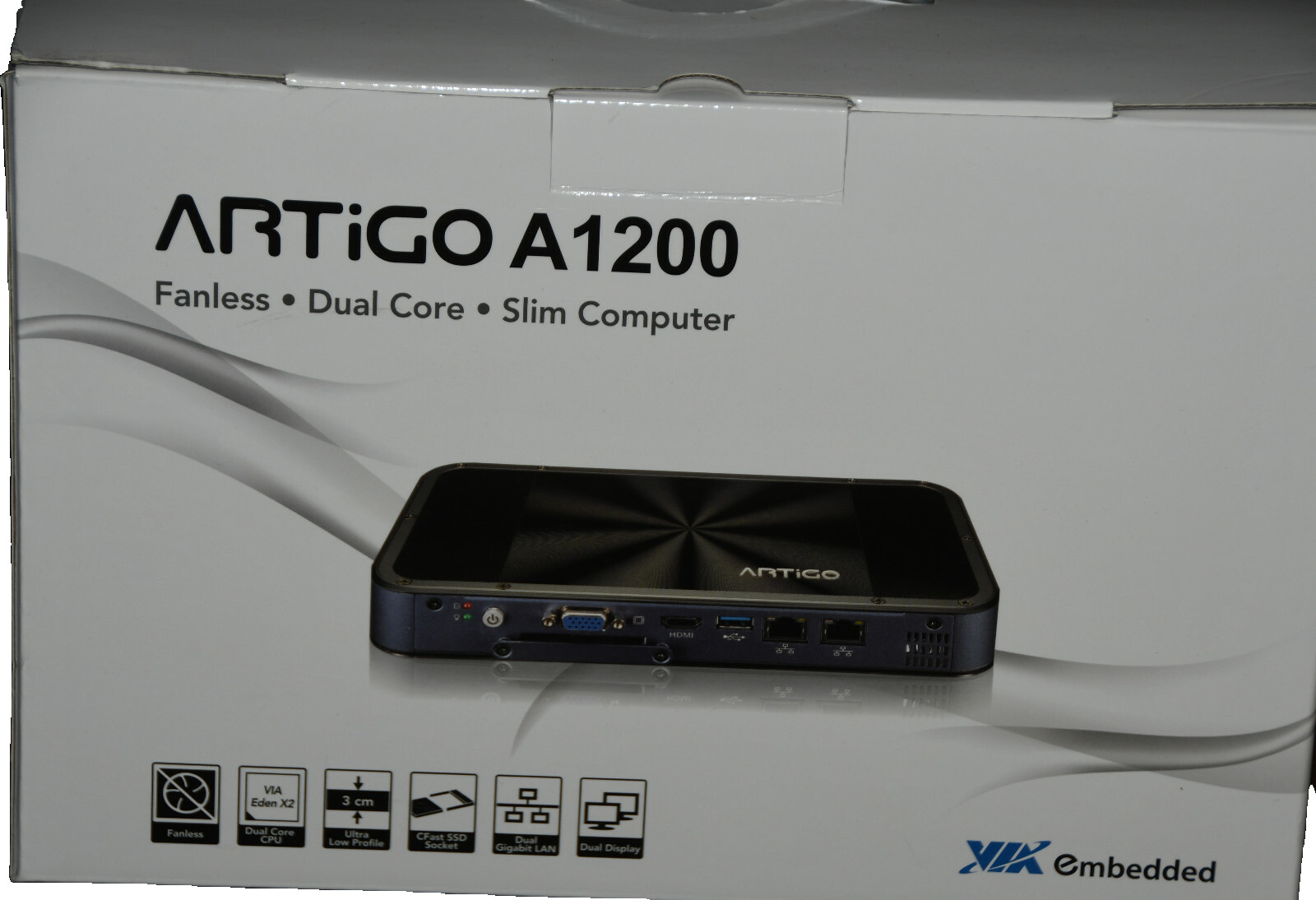 New Artigo A1200 Fanless Dual Core Slim Computer NO OS