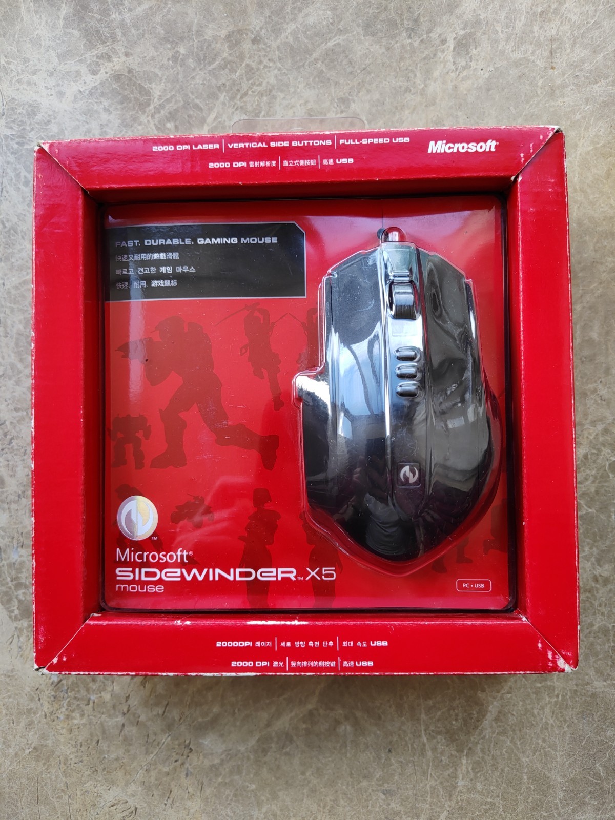 New/Sealed Microsoft Sidewinder X5 Gaming Mouse RARE