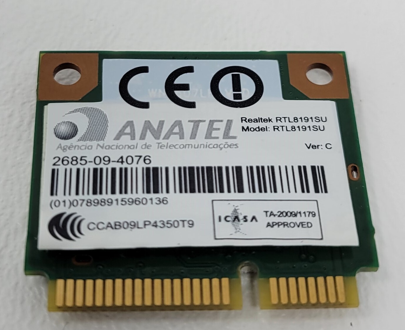 ANATEL Realtek Rtl8191SU Wireless Lan