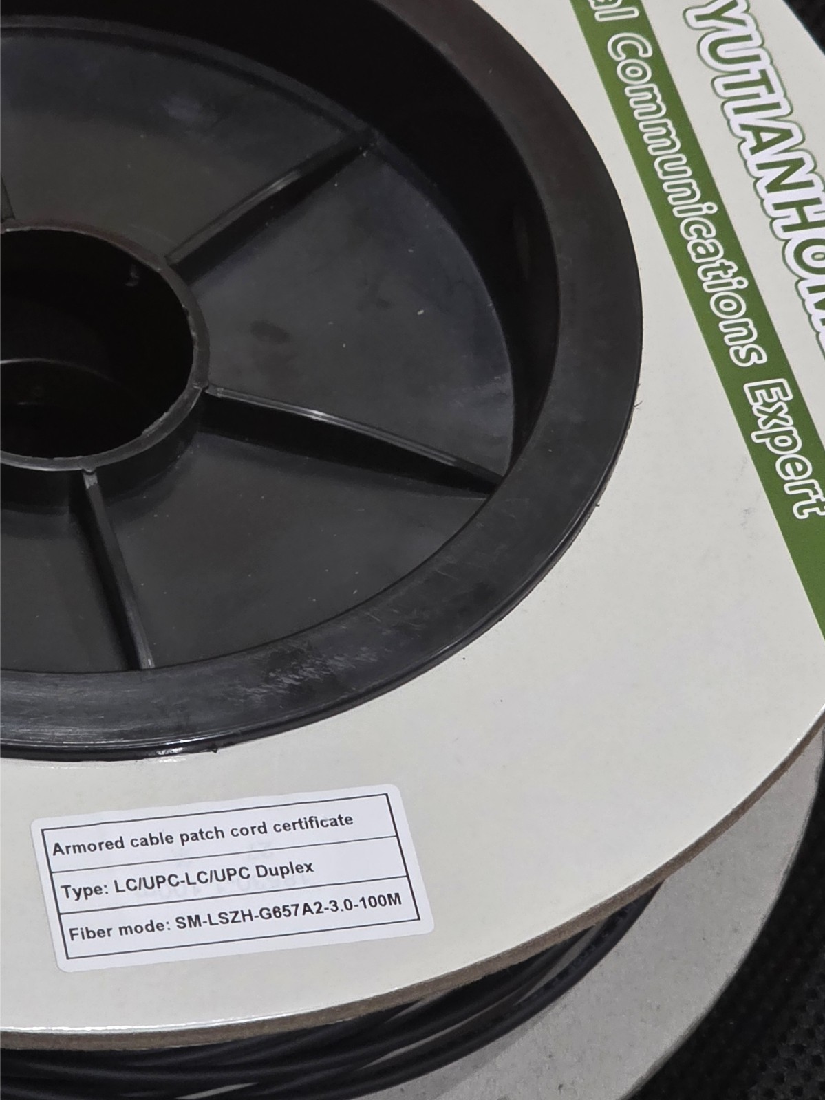 Yutianhome 100m LC/UPC to LC/UPC Single Mode Armored Outdoor Fiber Optic Cable,