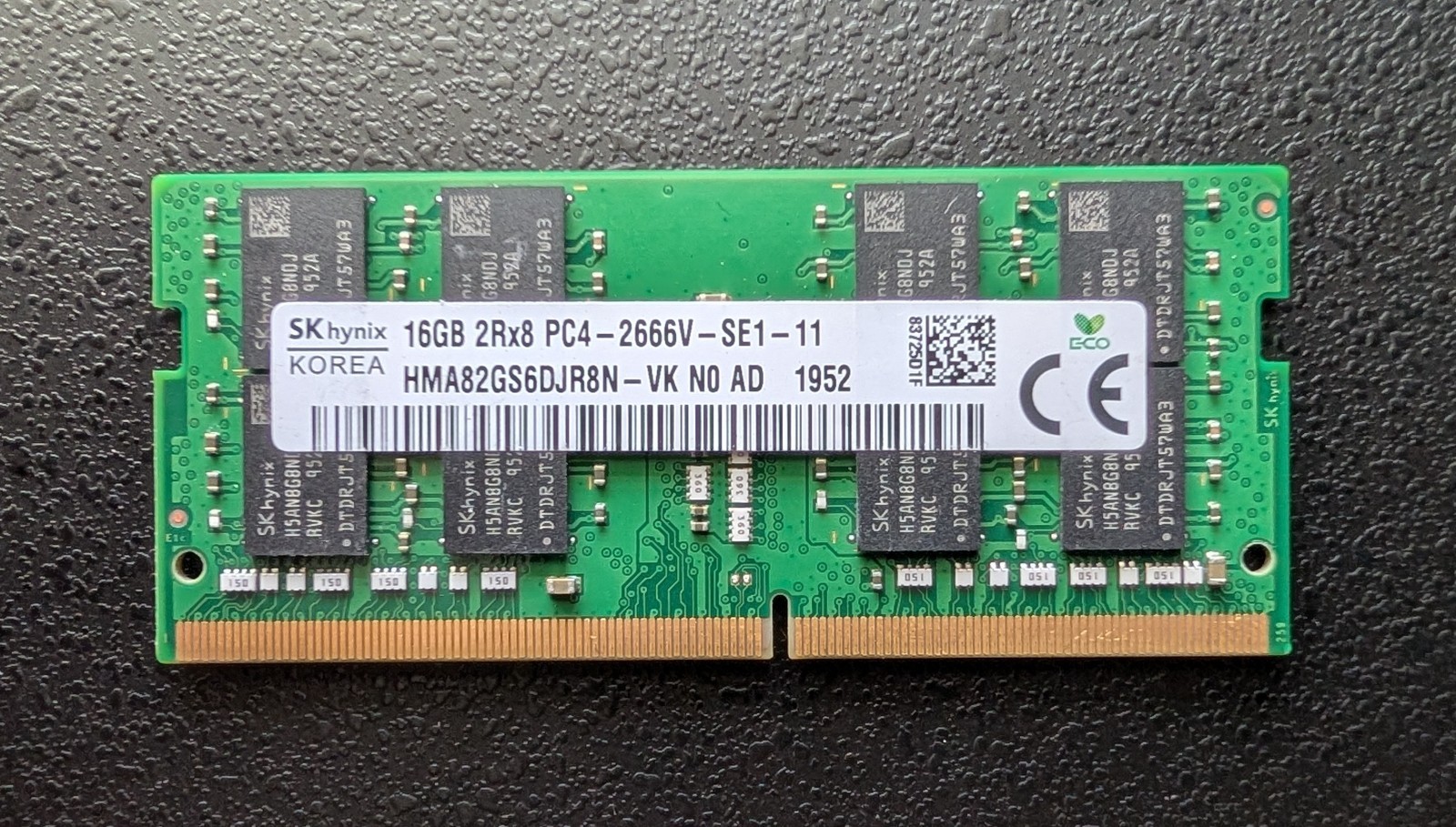 SKHynix 16GB PC4 2666V DDR4 2Rx8 SODIMM Laptop RAM HMA82GS6DJR8N