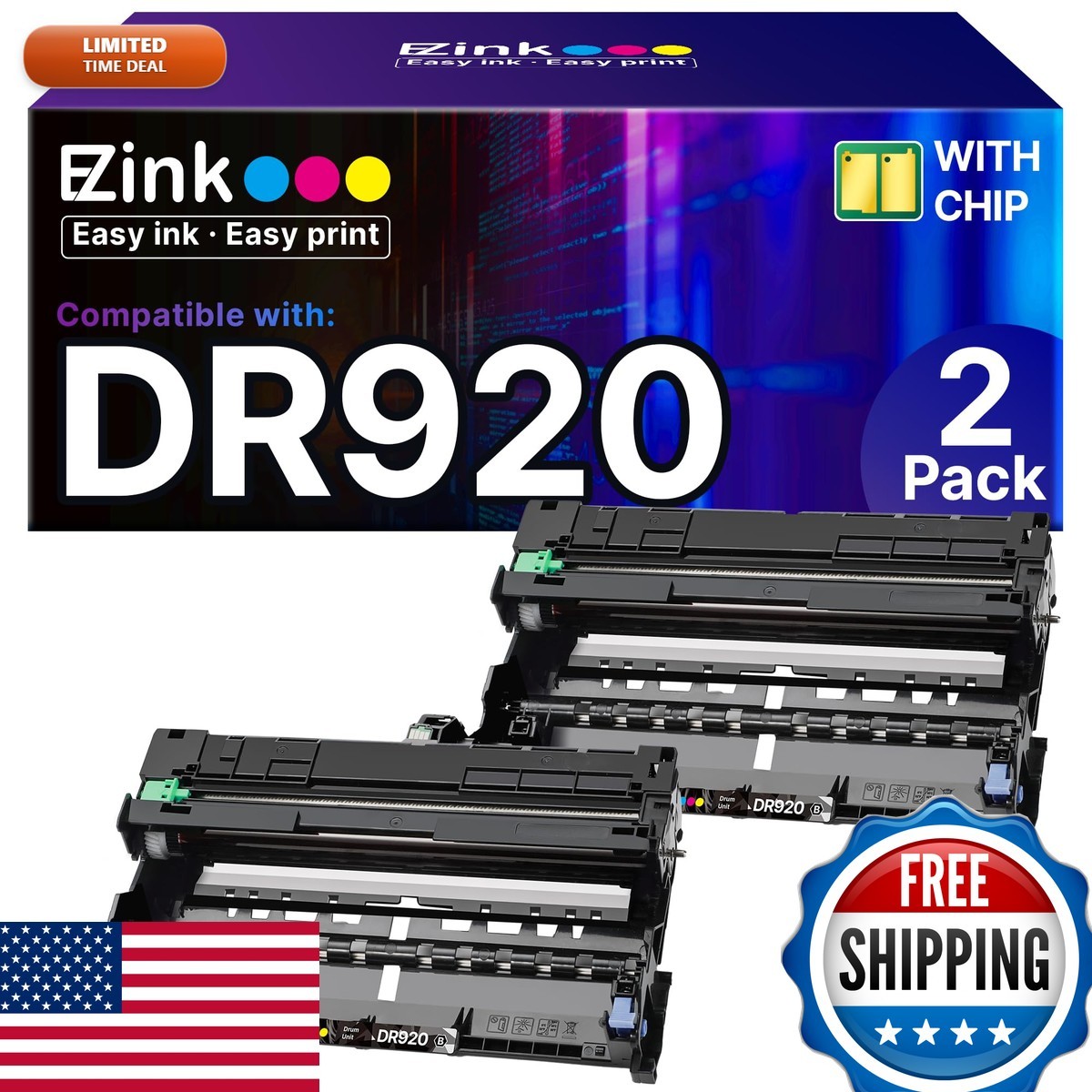 E-Z Ink Drum Unit for Brother DR 920 HL-L5210DN Printer High Yield