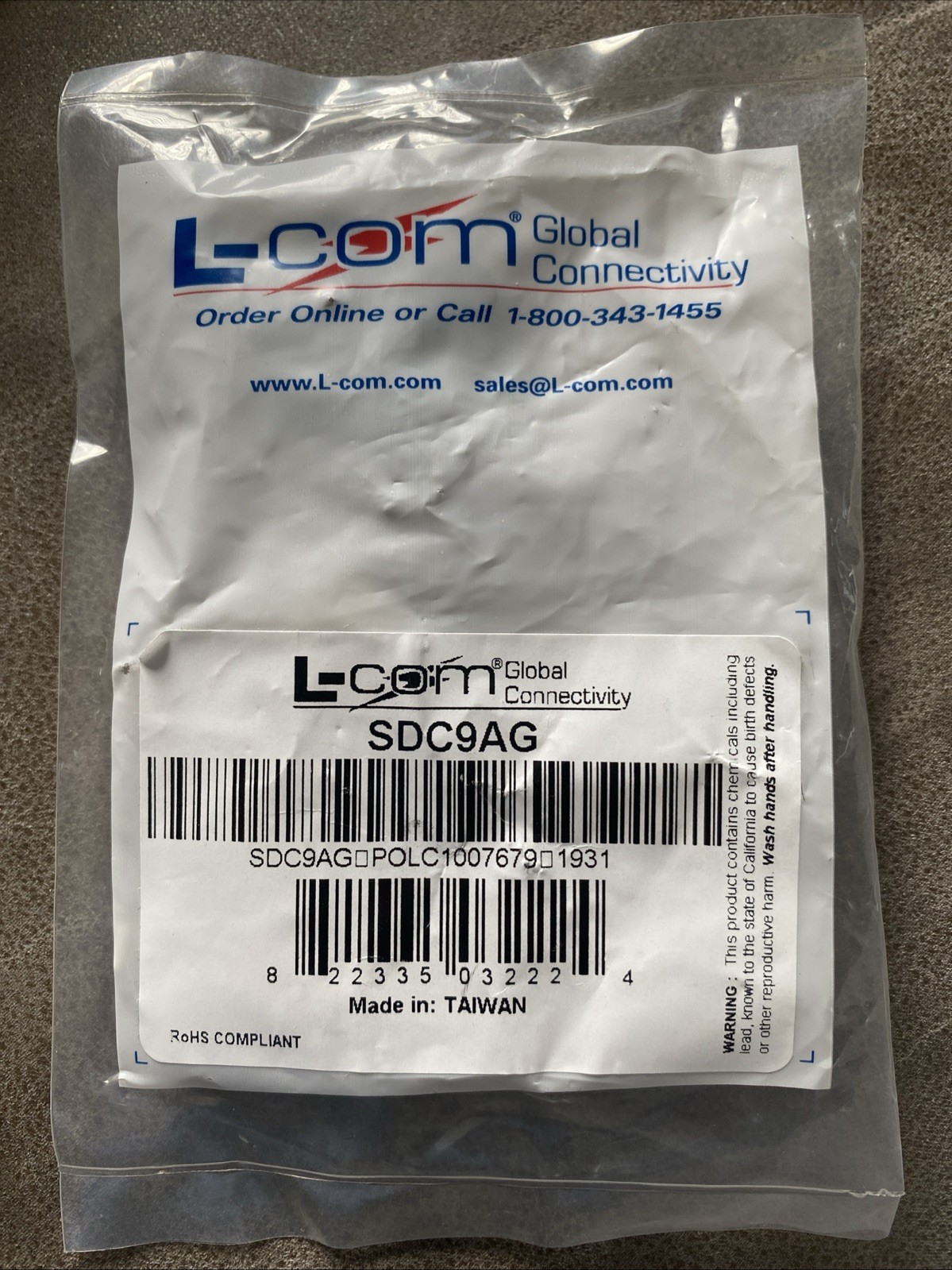 Corning Connector 95-000-50 UniCam . ST , MM ,Polymer 62.5 UM (LAXLSS-00100-C010