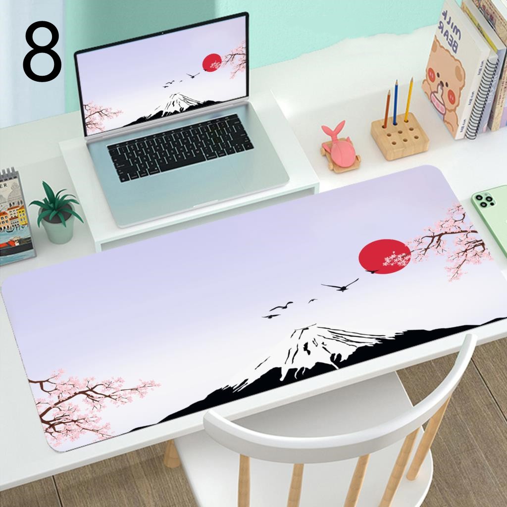 Cherry Blossom Mountain Mouse Pad Rubber Desk Mat Style 8