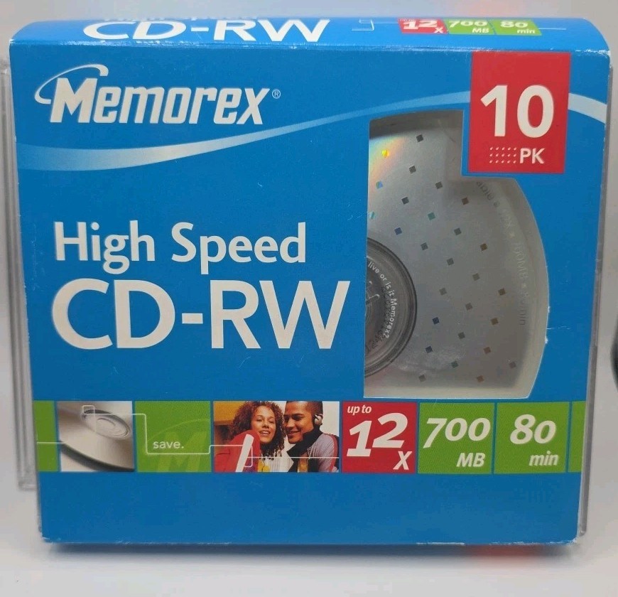 Memorex Ultra High Speed Open Box 8PK CD-RW 12X/700MB/Mo/80MIN *Only 8 CDs