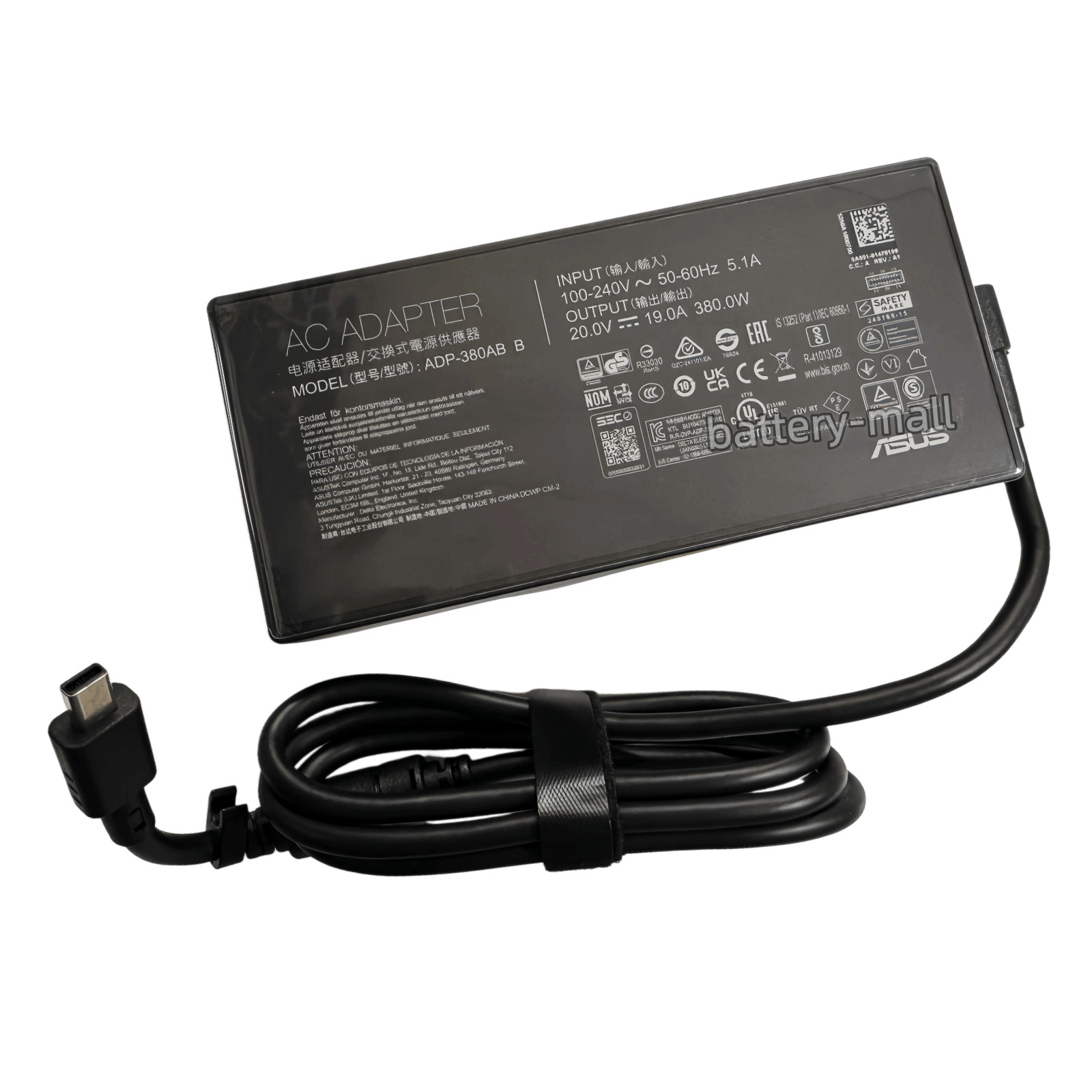 Original 380W Charger for ASUS ROG Strix scar 16 2025 G635LW RTX5080 ADP-380AB B