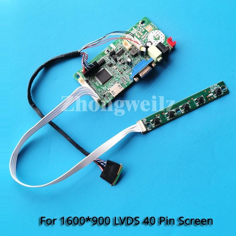 For LP173WD1-TLA1/TLB2 1600x900 40-Pin LVDS Screen VGA HDMI LCD Driver Board Kit