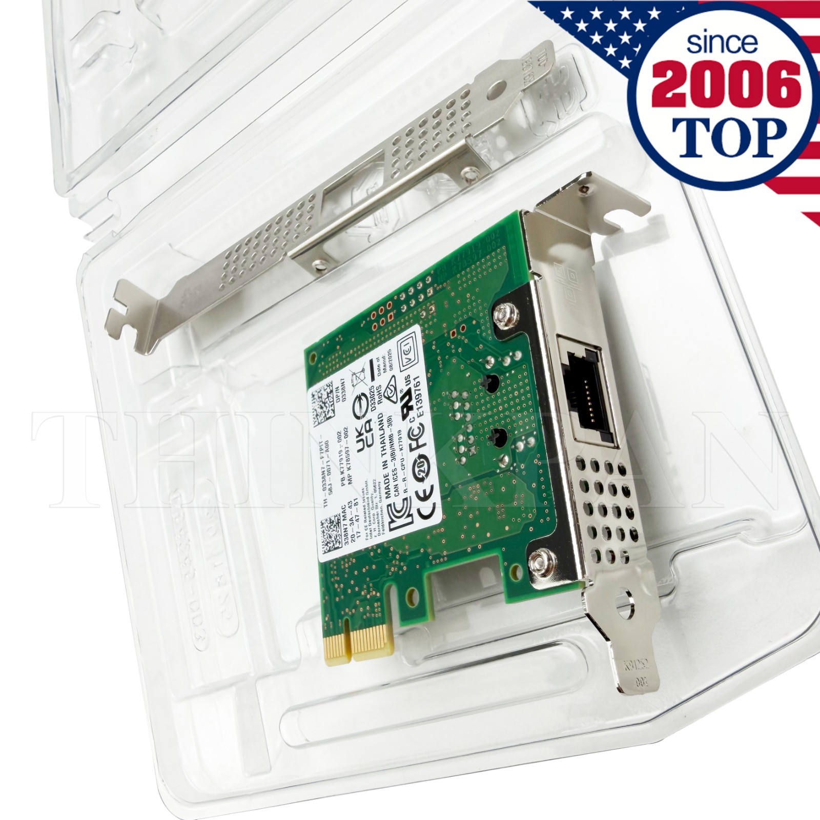 Dell 338N7 Intel I225-T1 2.5GbE Ethernet Network Adapter Card NIC