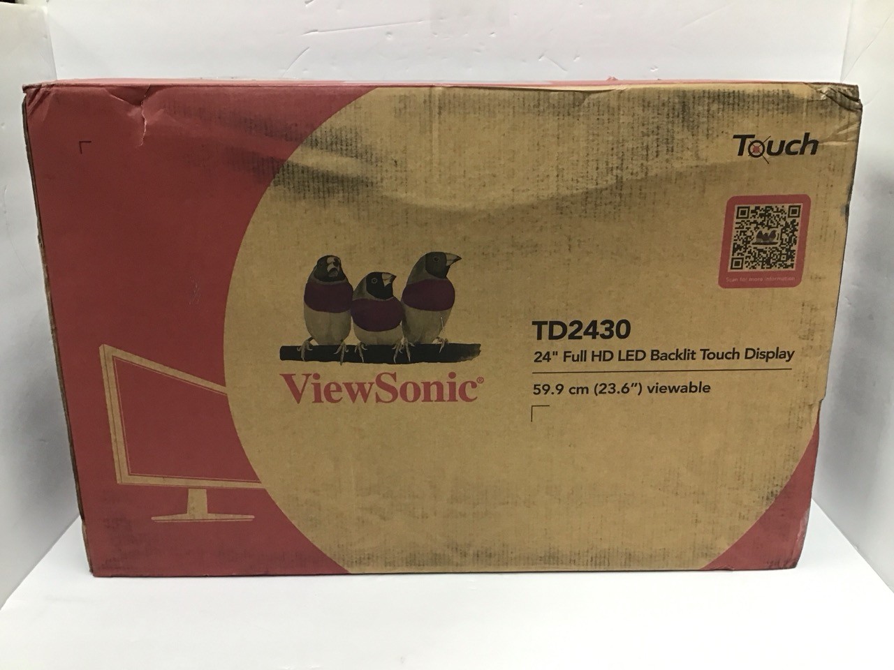 Viewsonic 24" Touchscreen Monitor  16:9 10-Point Touch TD2430