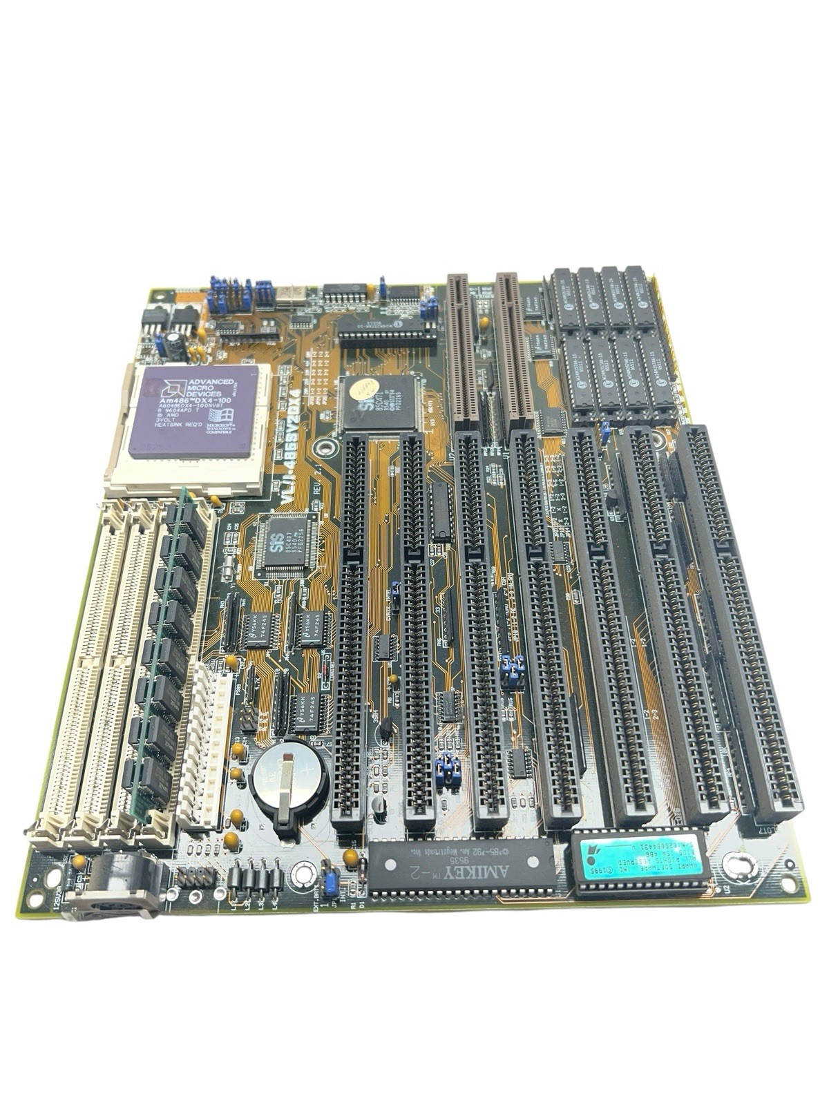 Vintage Rare Asus VL/I-486SV2GX4 Socket 3 486 Motherboard DX4 100 Used Good