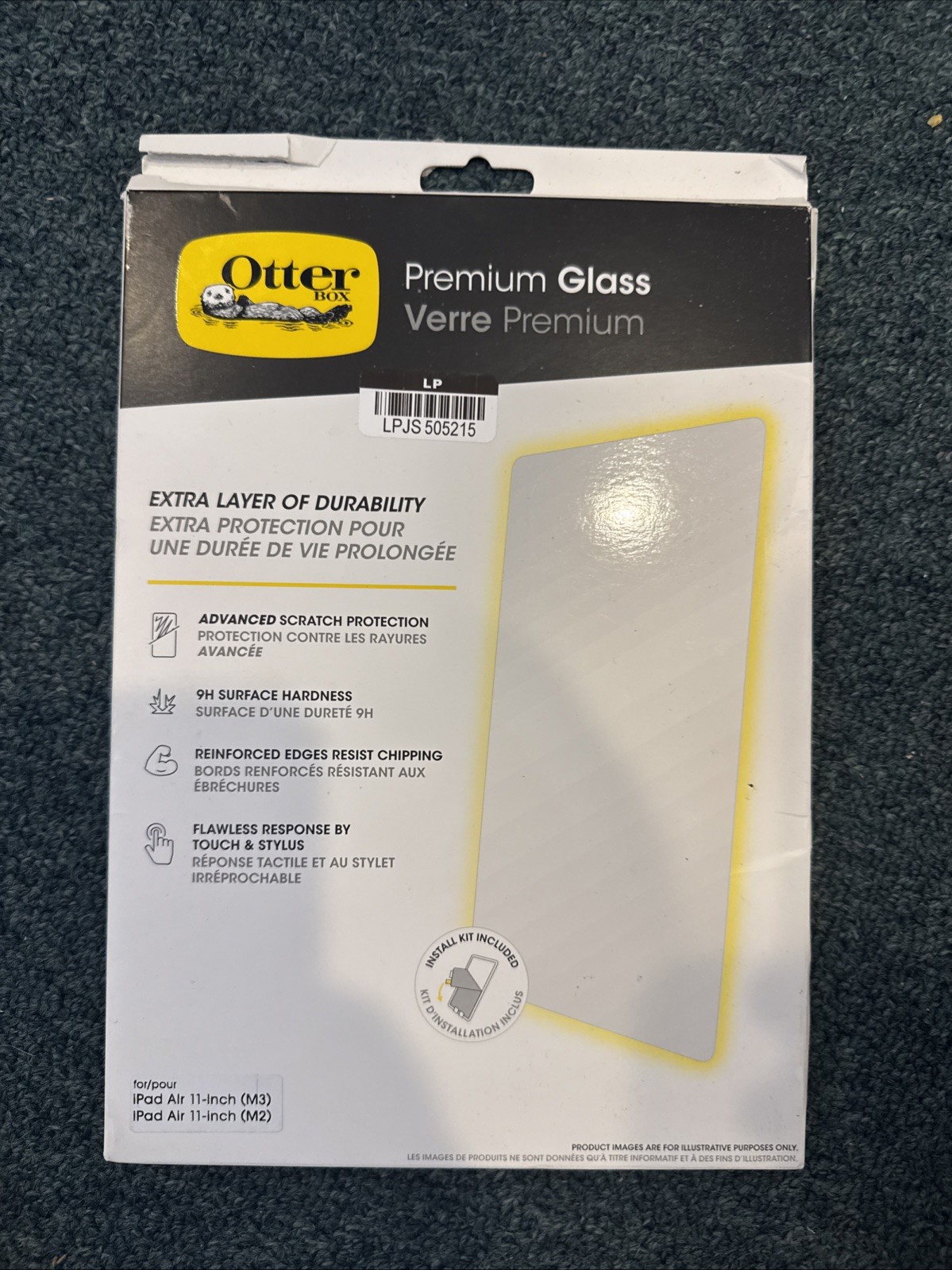 OtterBox Premium Glass Screen Protector for iPad Air 11" (M3 and  M2) - Clear