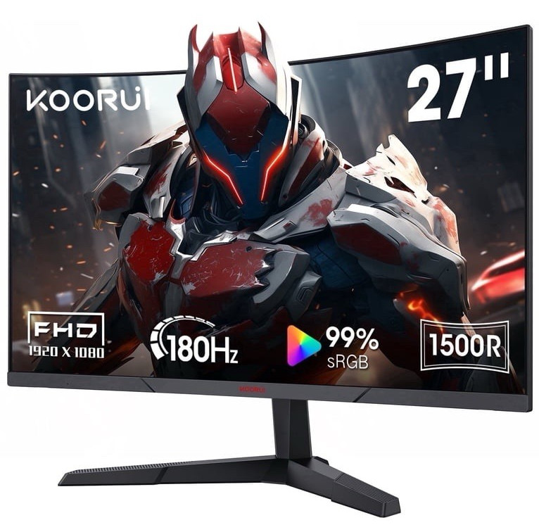 KOORUI 27E6QC 27 in Gaming Monitor KOORUI 144Hz