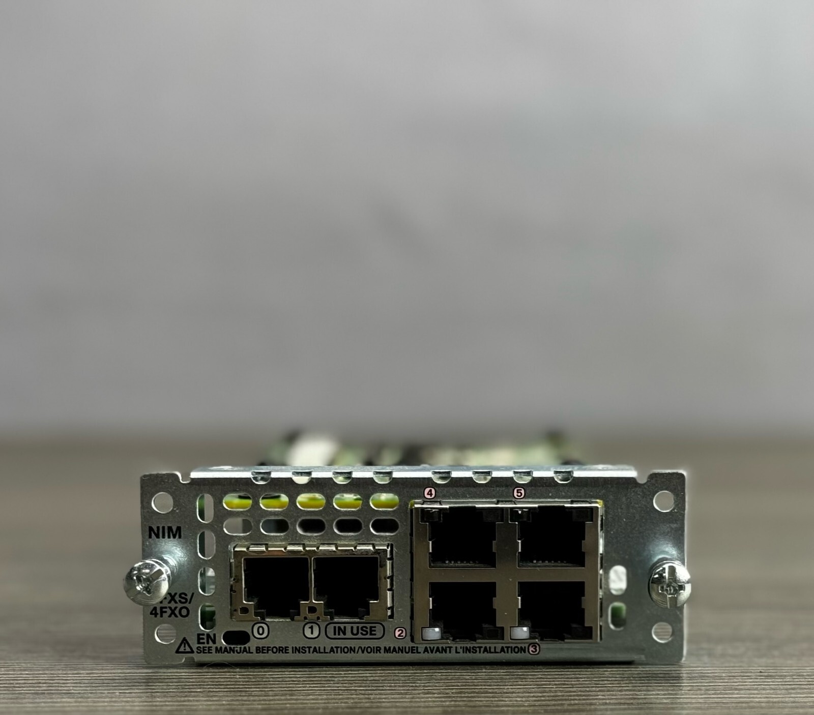 Cisco NIM-2FXS/4FXO 2-Port FXS 4-Port  Network Interface Module Same Day Shiping