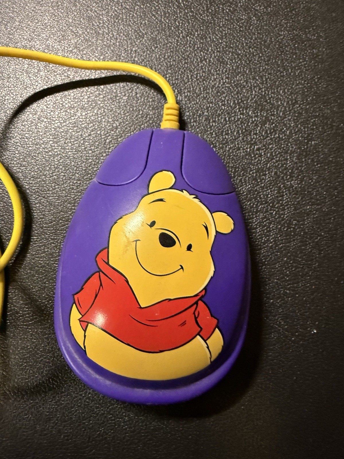 Rare Disney Winnie The Pooh Mouse PS/2 Computer Ball Mouse Vintage Disney