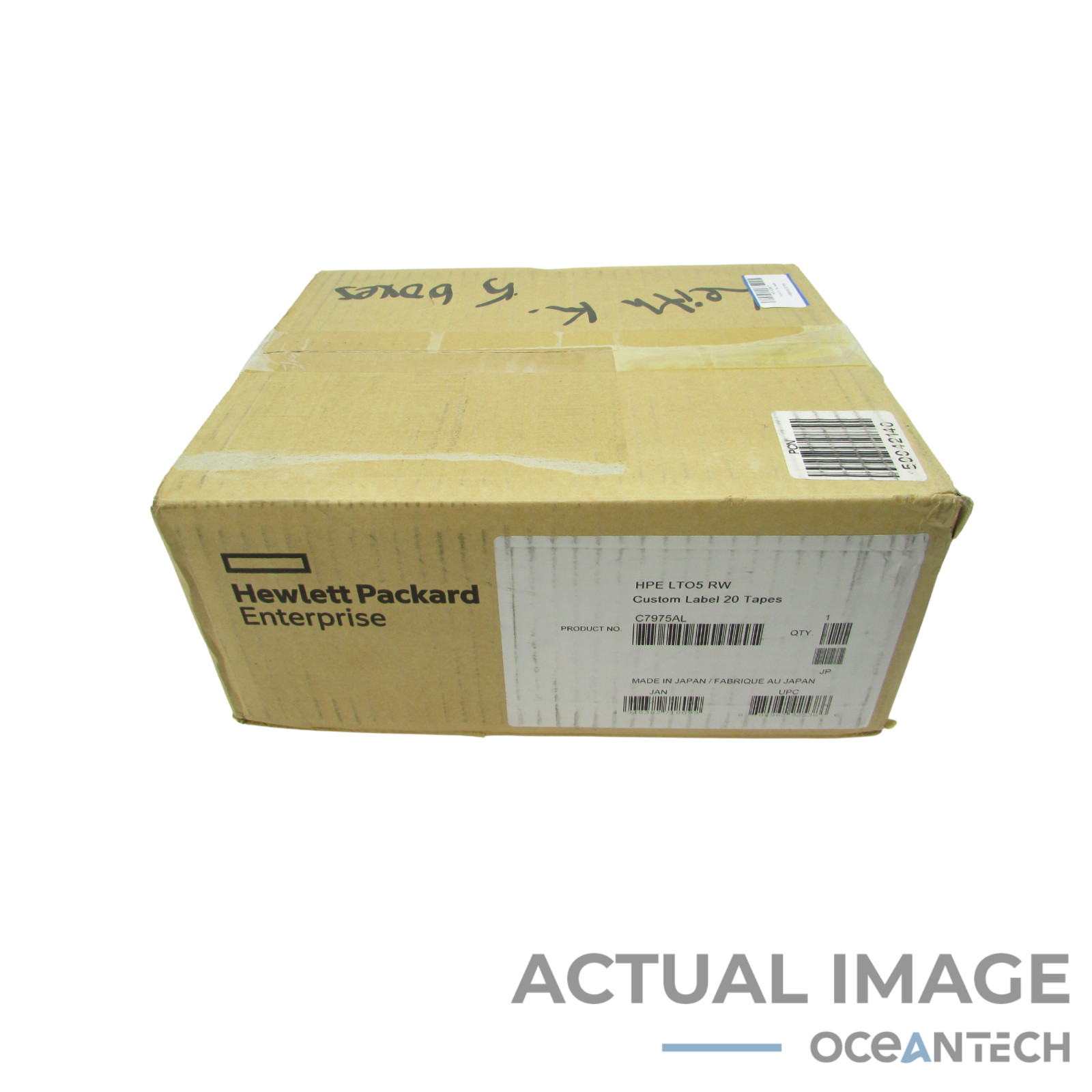 Open Box HPE HP LTO-5 Tape (5 Five Pack) C7975AL Ultrium Backup Cartridge