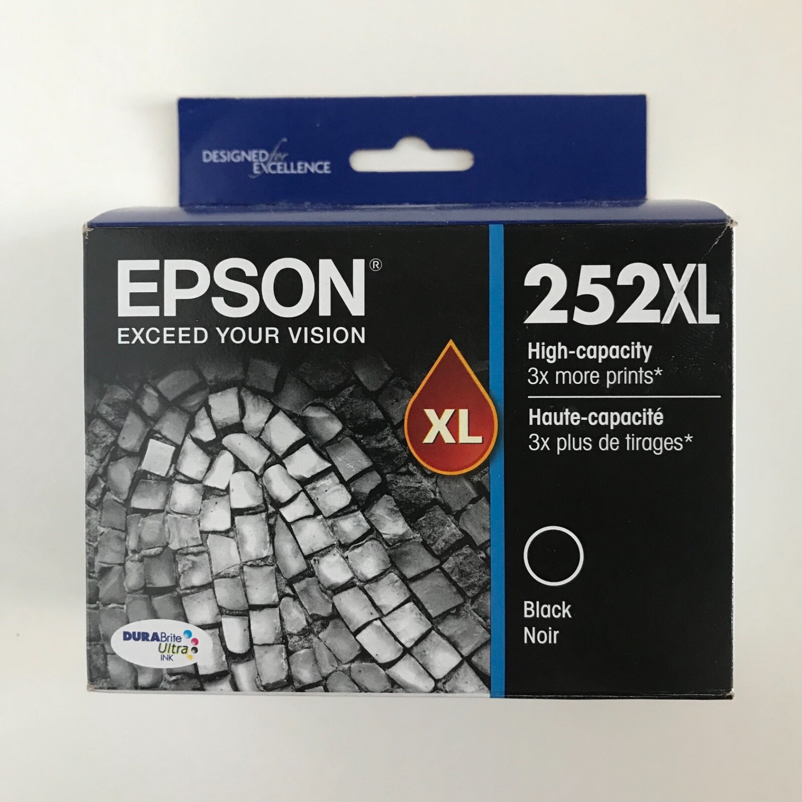 7/2027 + GENUINE OEM EPSON 252XL BLACK Ink Cartridge T252XL120 SEALED BOX OEM