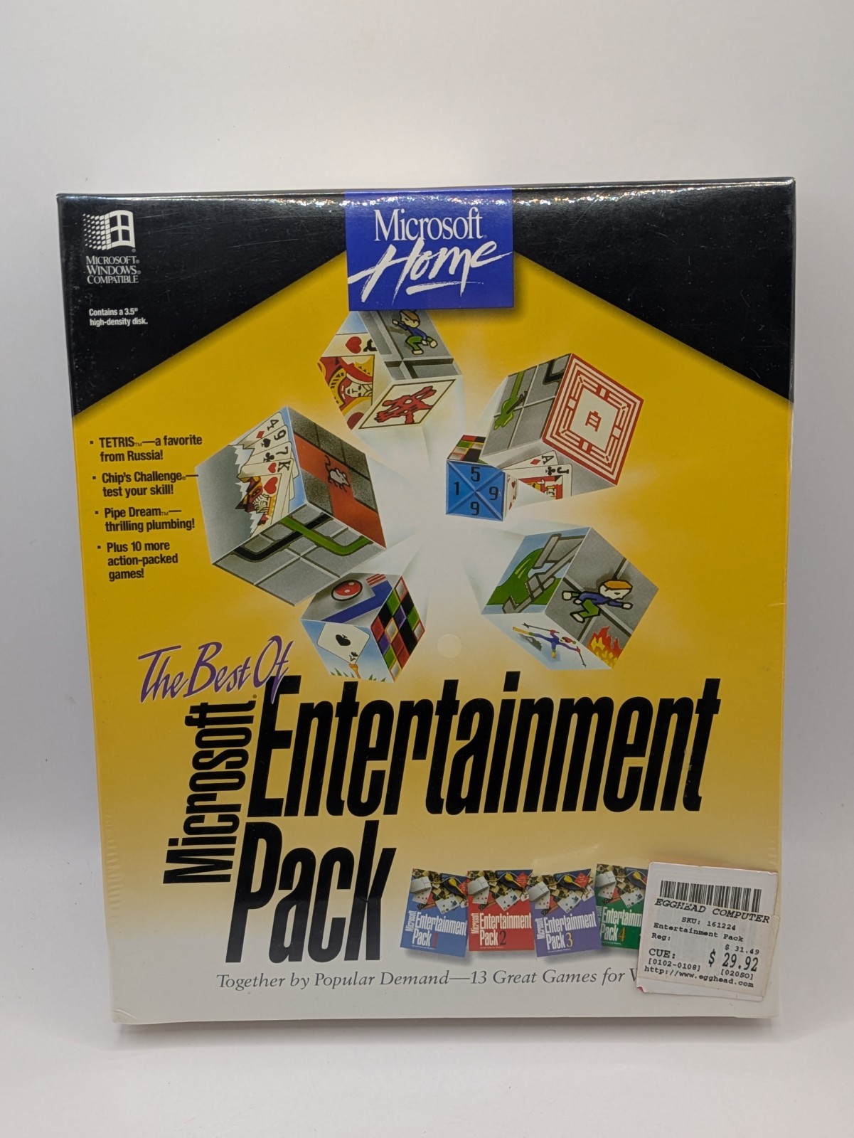 RARE THE BEST OF Microsoft Entertainment Pack "NEW FACTORY SEALED BOX"