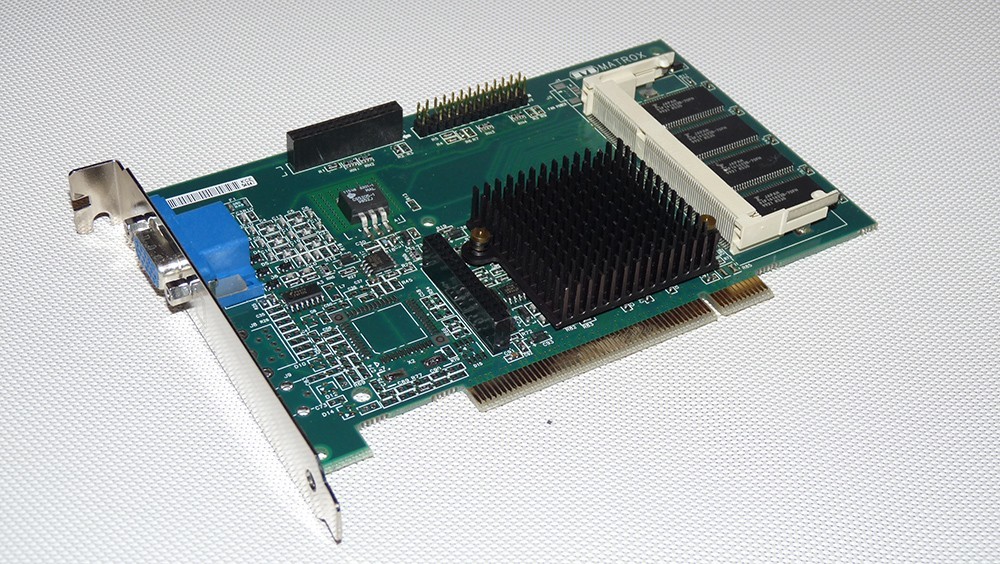 Matrox Millennium G200 PCI 8MB VGA Video Card 16MB Expandable Compaq 402543-001