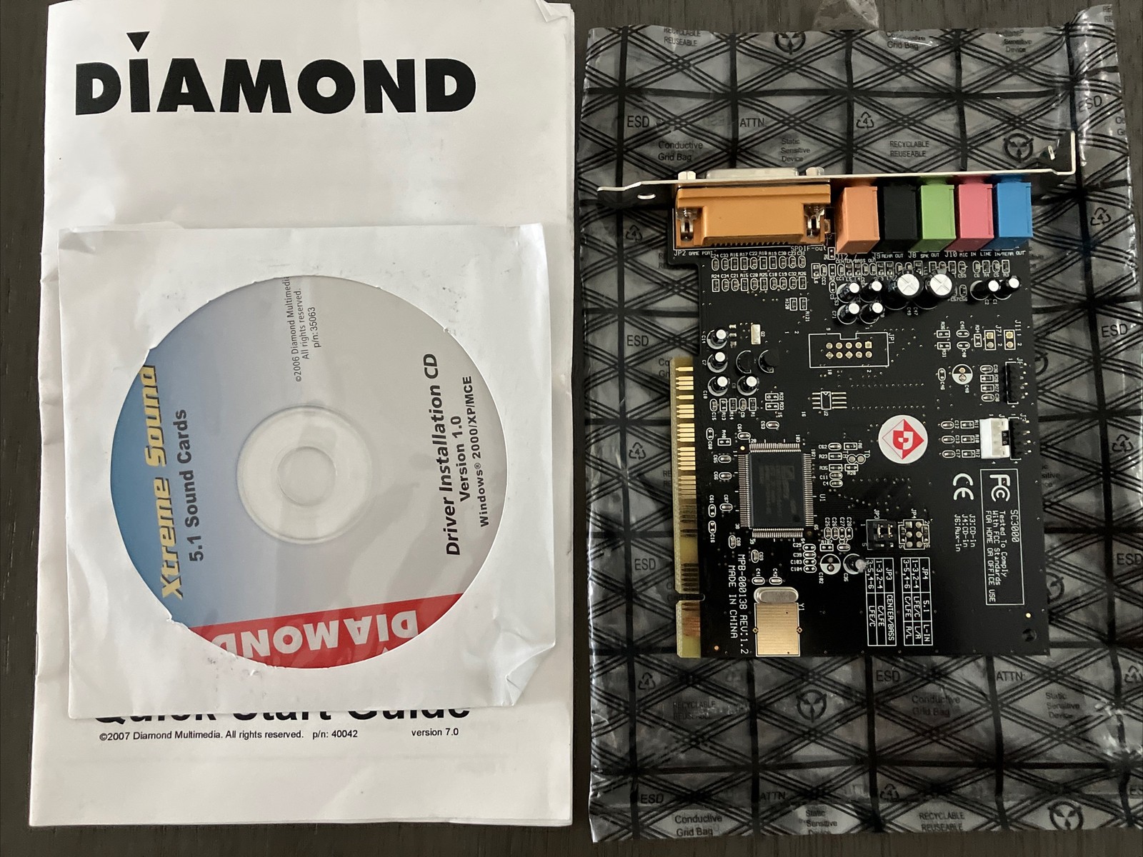 New Diamond Multimedia SC3000 PCI Internal Sound Card
