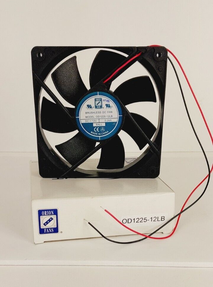 ORION  Knight OD1225-12LB BALL BEARING BRUSHLESS 12V 0.24A DC COOLING FAN NIB