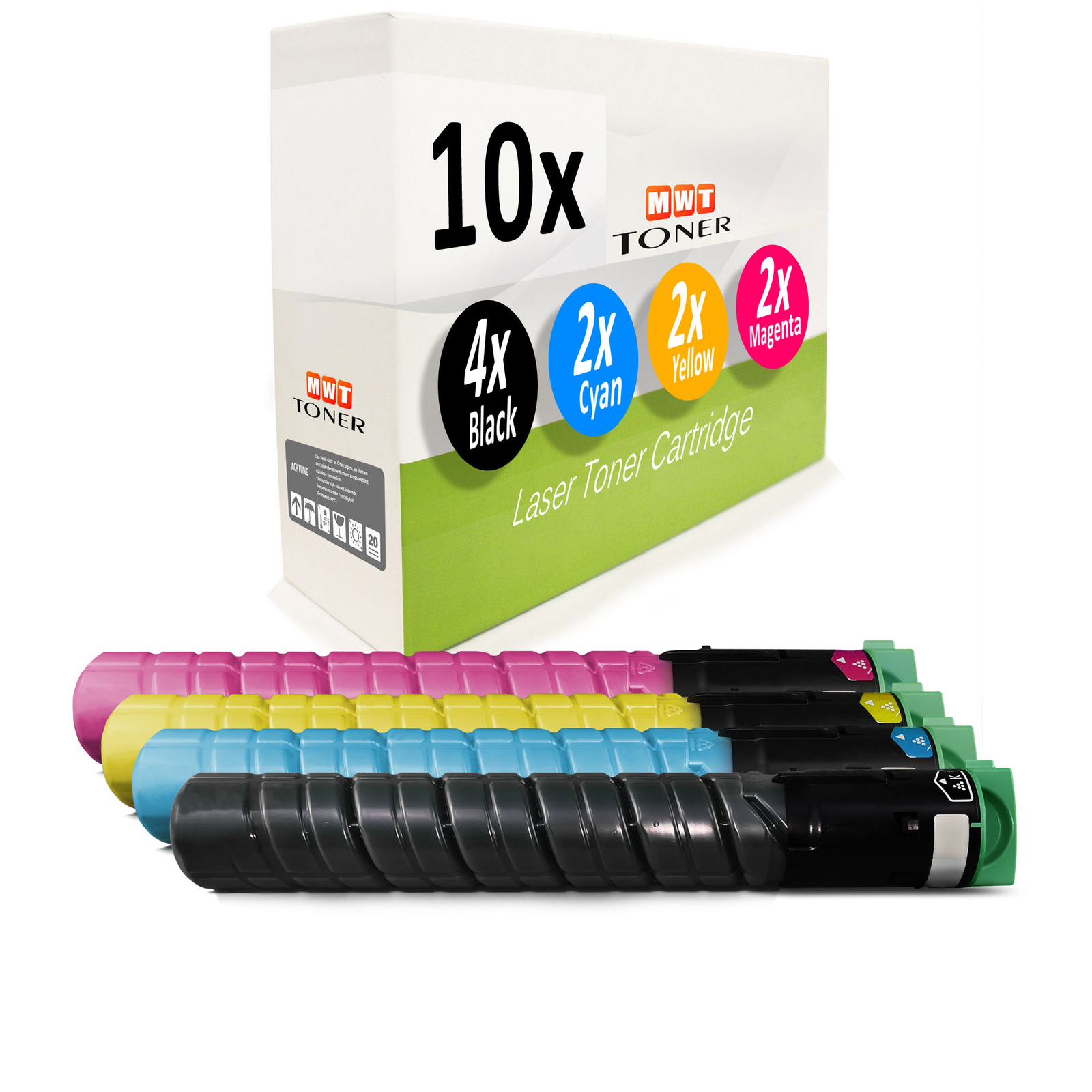 10x Compatible Ricoh MP C-2030/C-2050/C-2530/C-2550 Laser Toner Cartridge XL