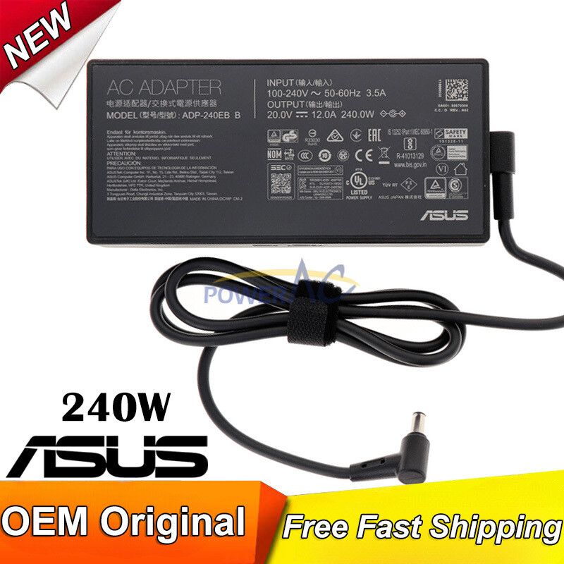 Original 20V 12A 240W Asus ProArt StudioBook 16 H5600QR-XB99 Charger AC Adapter