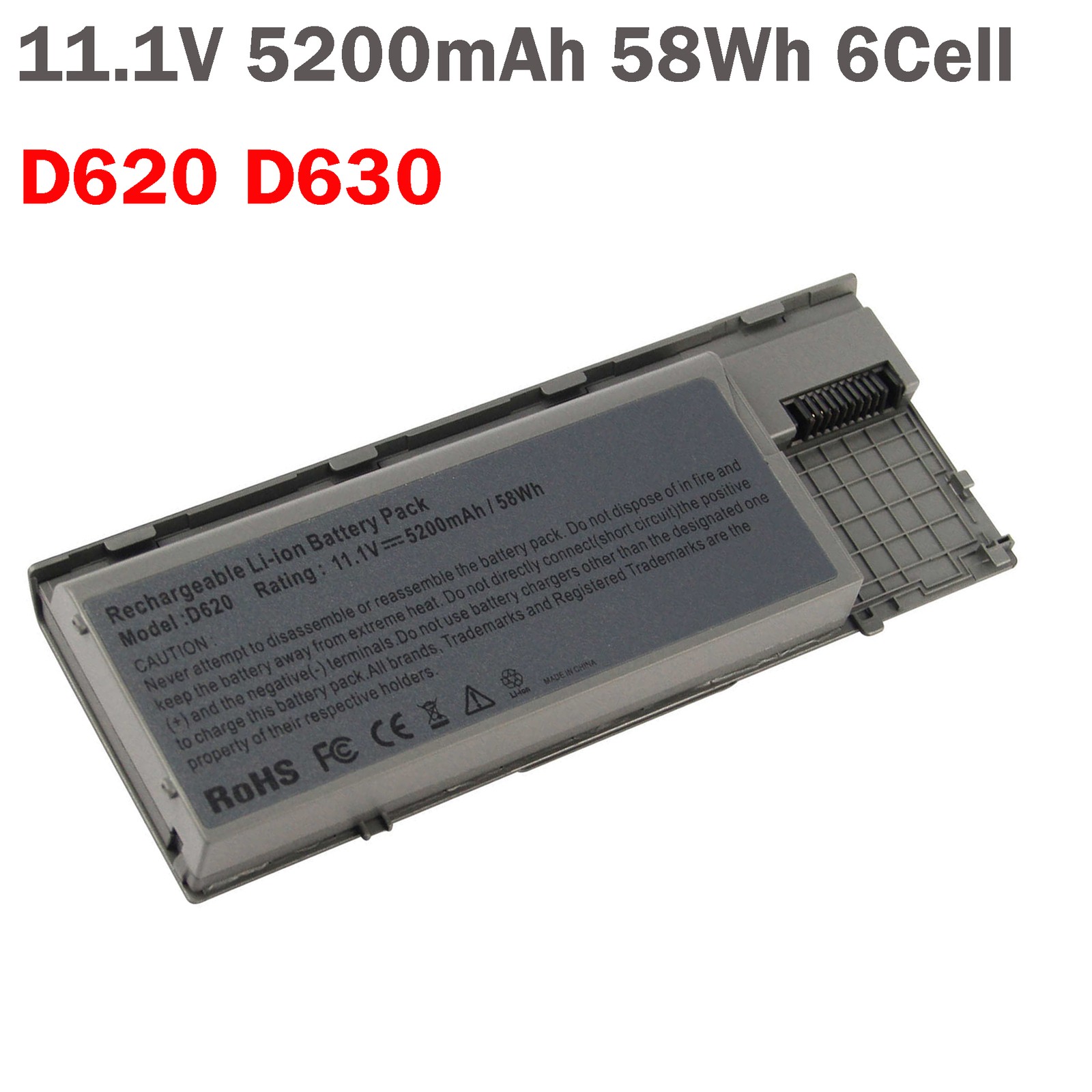 🧡LOT Battery For Dell Latitude D620 D630 D640 PC764 TC030 Laptop 11.1V 5200mAh
