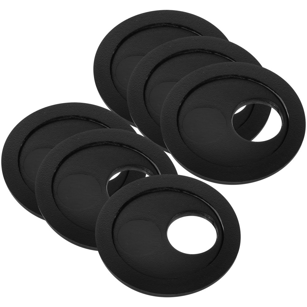 6Pcs Durable Webcam Covers for Phone Privacy Protection Black ABS Material