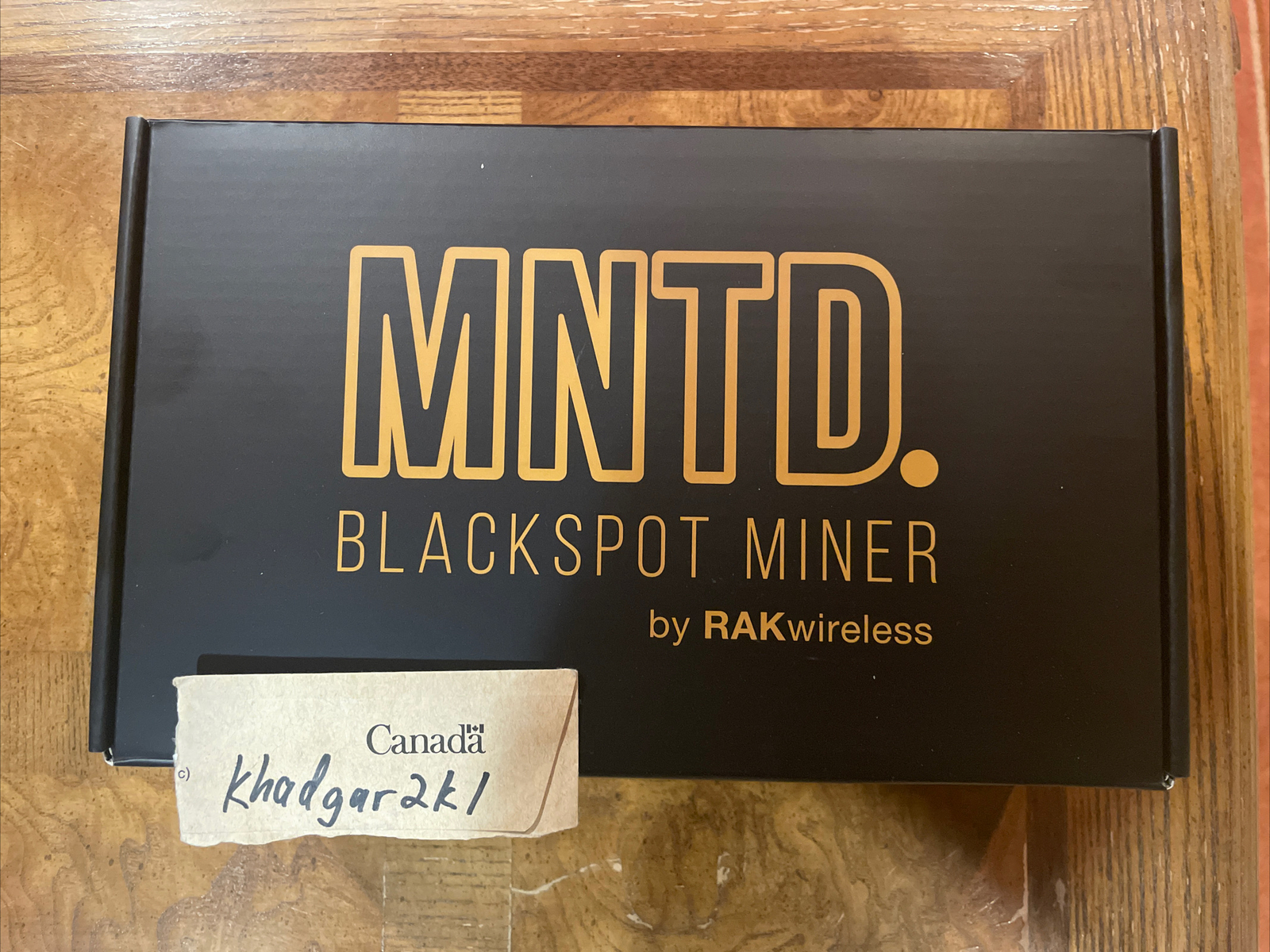 MNTD Rak Helium Miner BLACKSPOT US915 HNT Black Hotspot (in hand) Brand New NIB