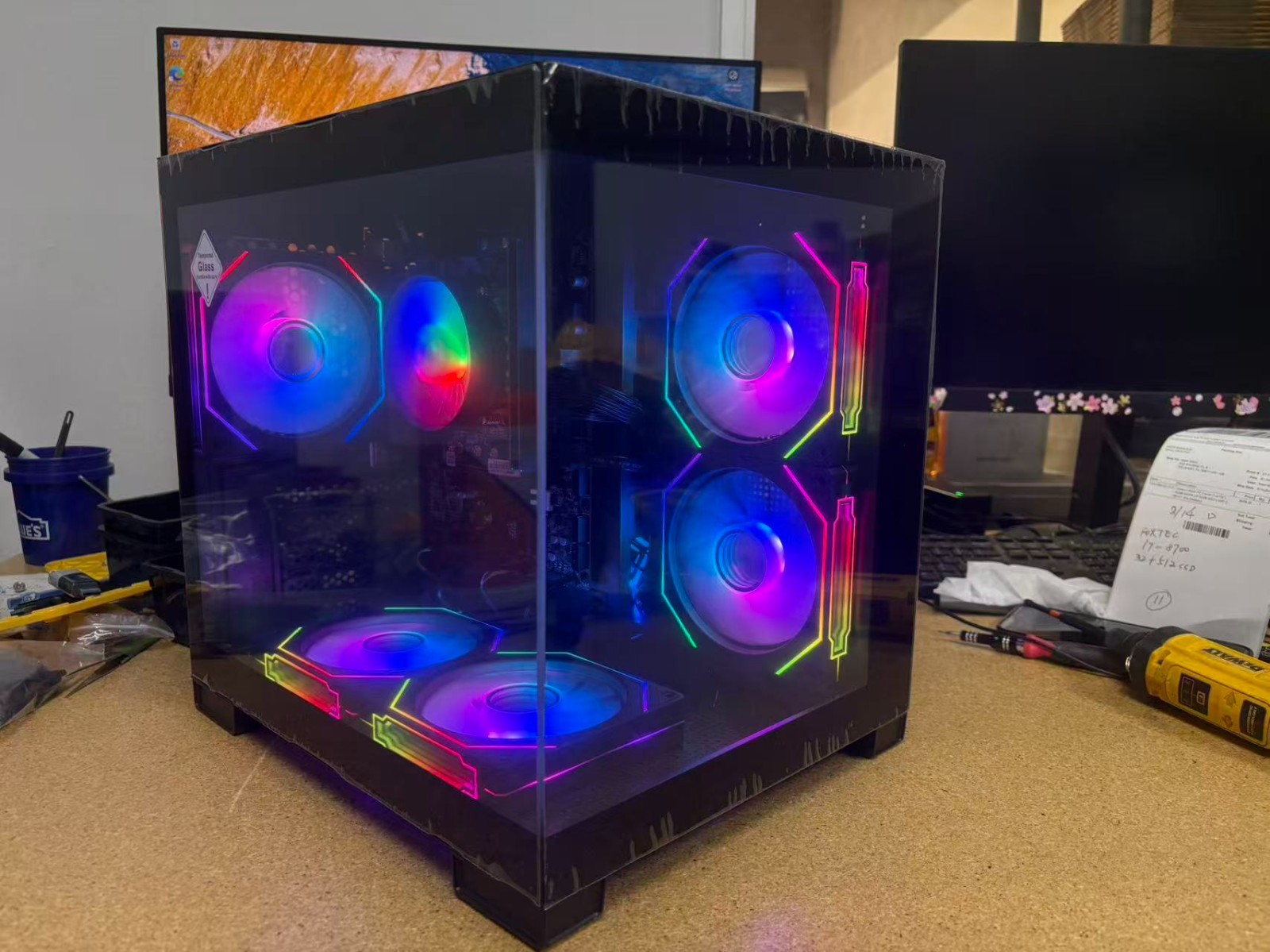 RGB Gaming PC Desktop inter 8th Gen Compute 16GB RAM 1TB SSD GTX 1060 Win11 Wifi
